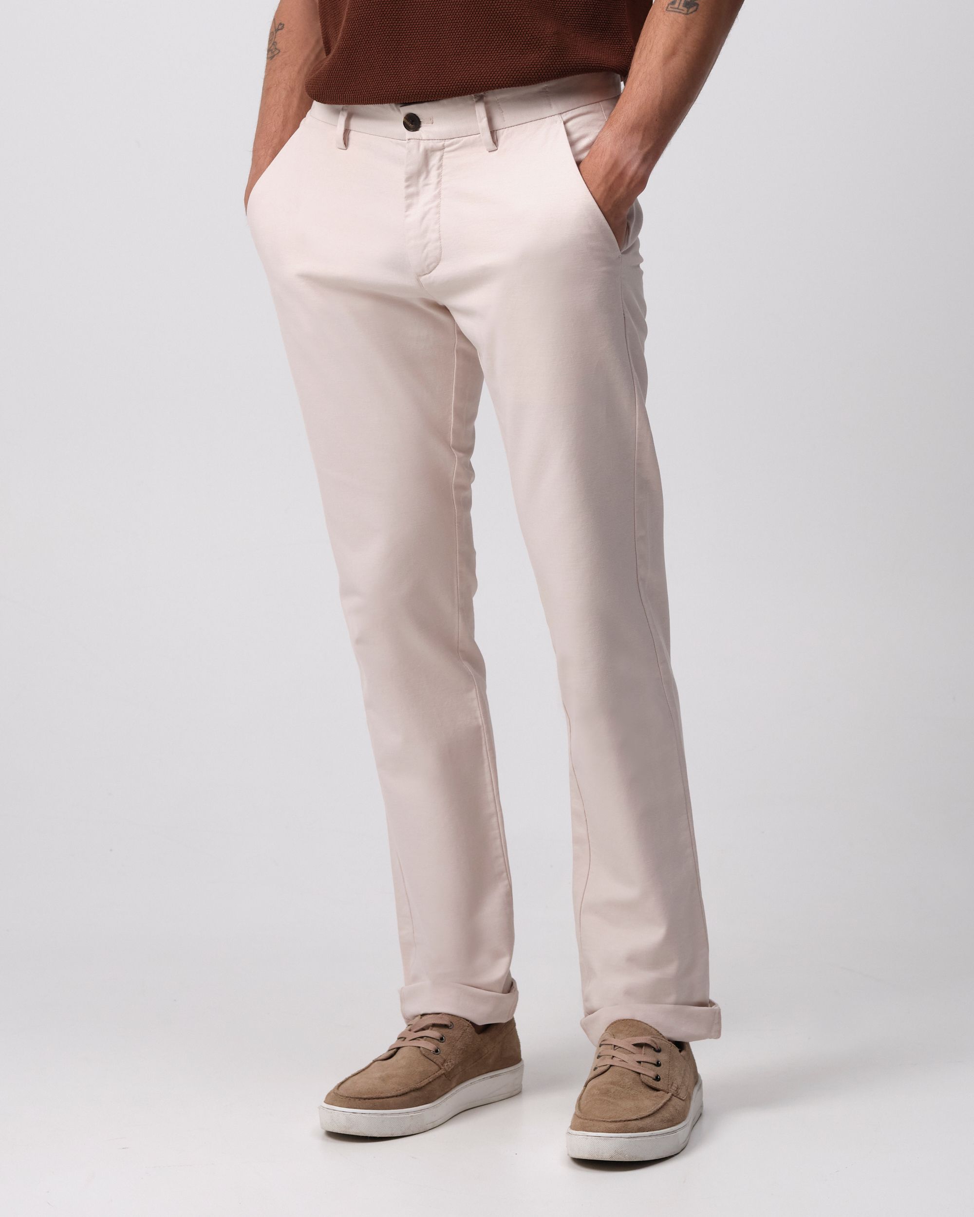 Campbell Henry Smart Chino Crystal Gray beige  096107-002-28