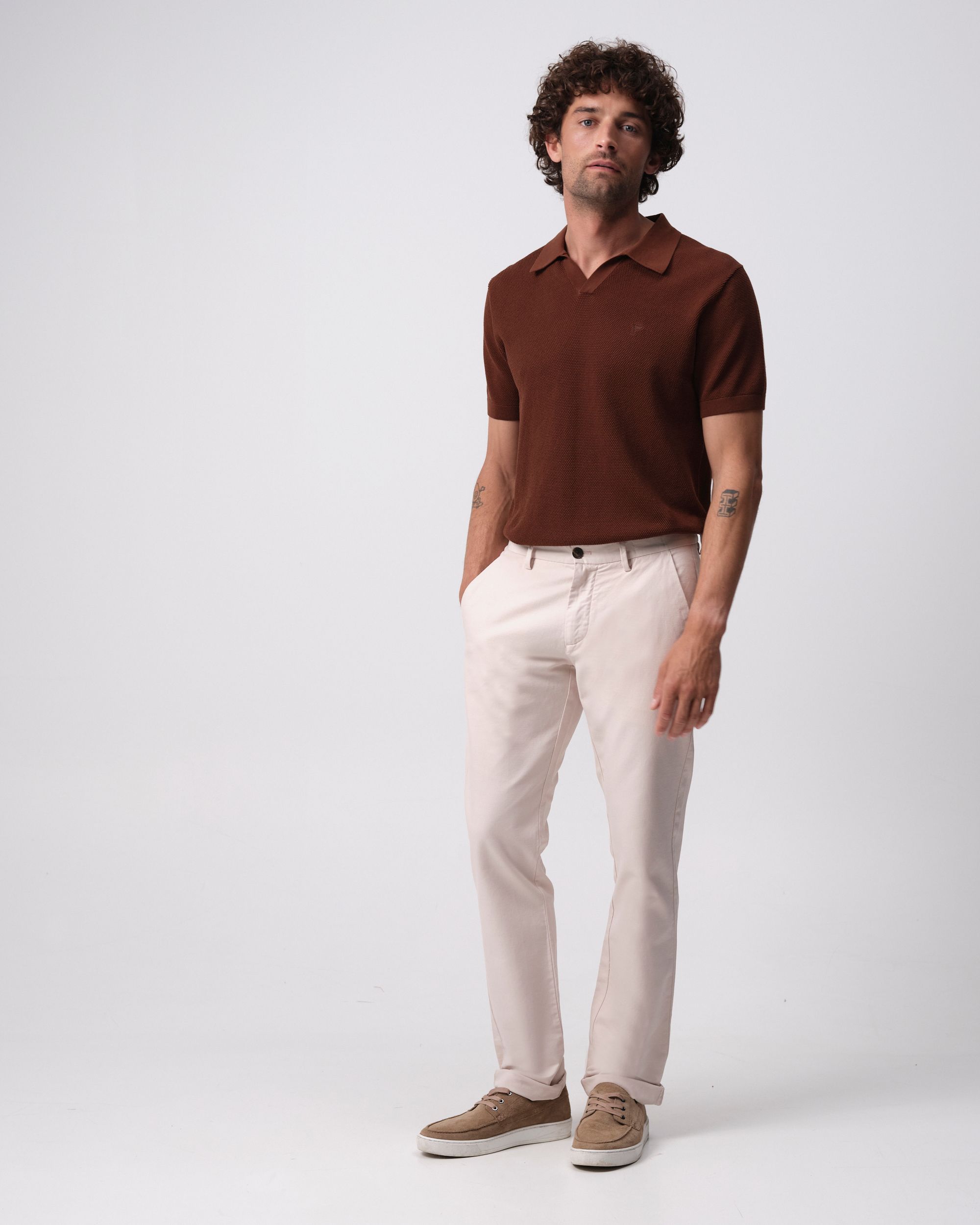 Campbell Henry Smart Chino Crystal Gray beige  096107-002-28