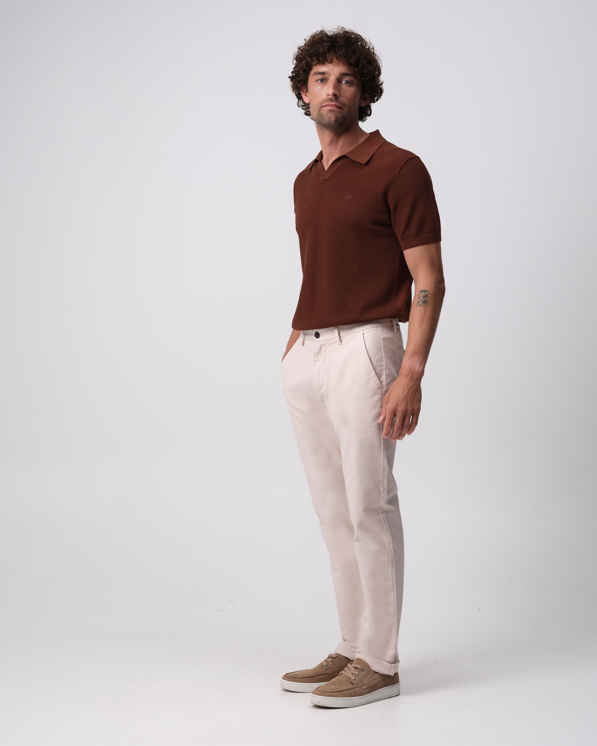 Campbell Henry Smart Chino Crystal Gray beige  096107-002-28