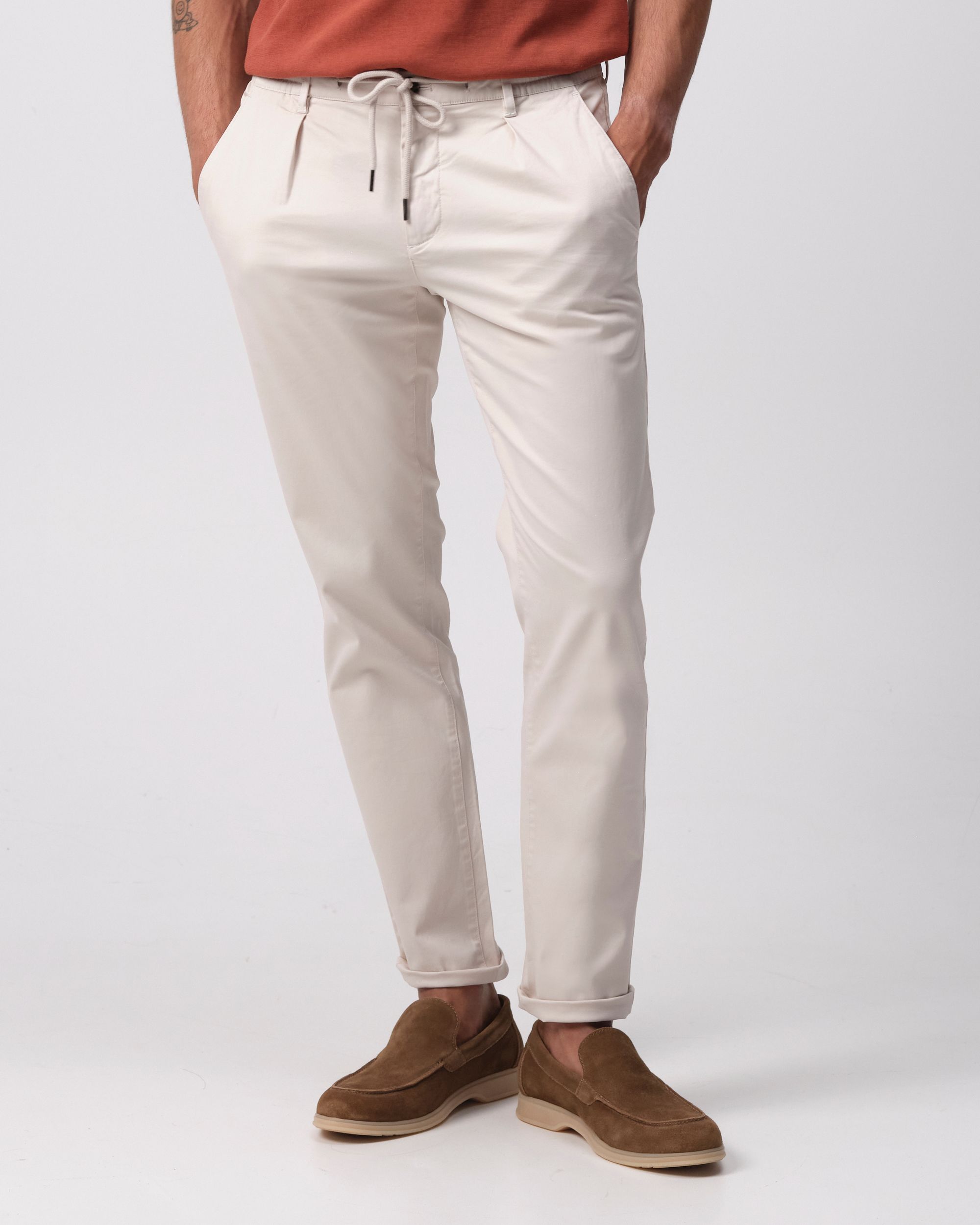 Campbell Heddle Pantalon Crystal Gray beige  096108-002-28