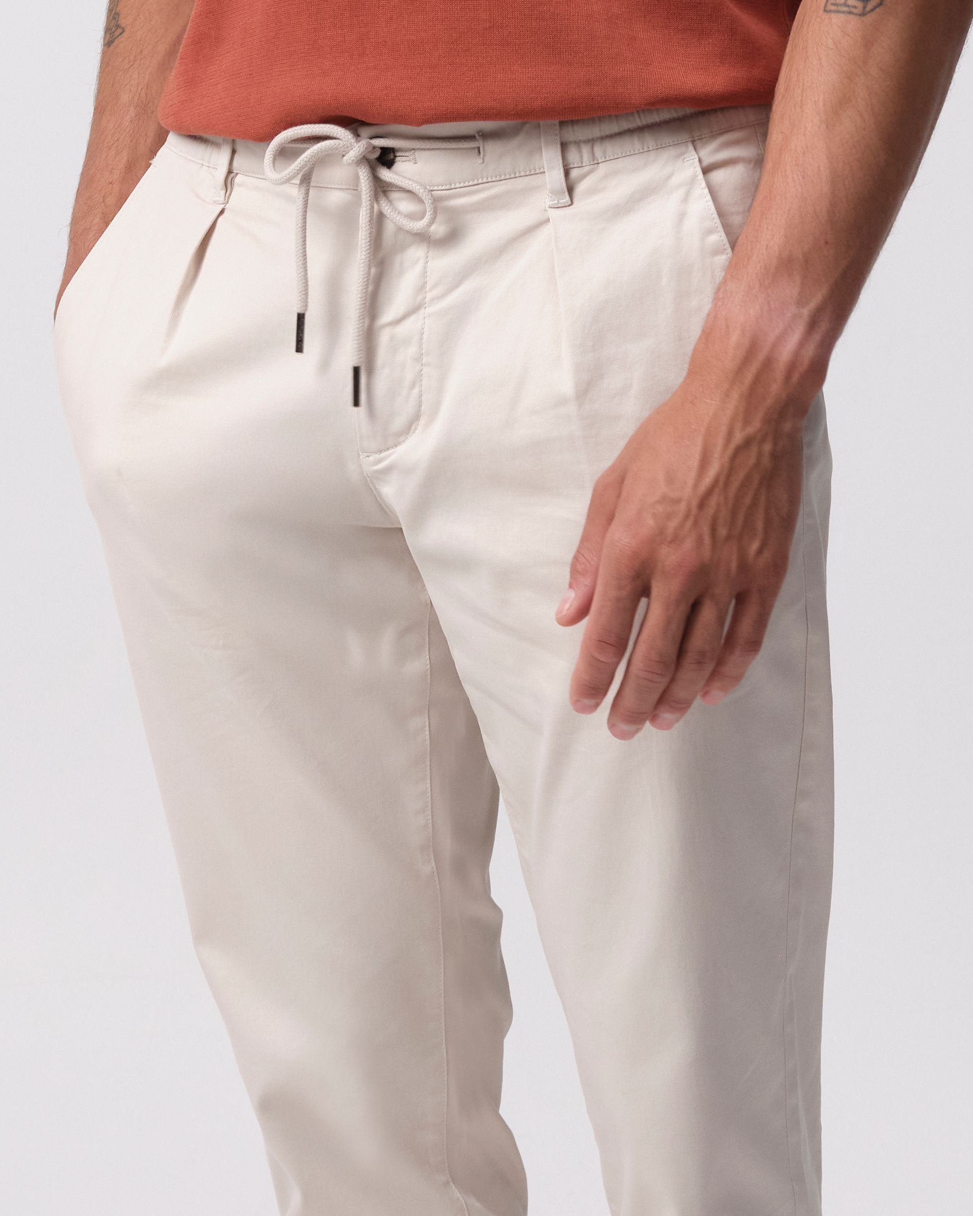 Campbell Heddle Pantalon Crystal Gray beige  096108-002-28