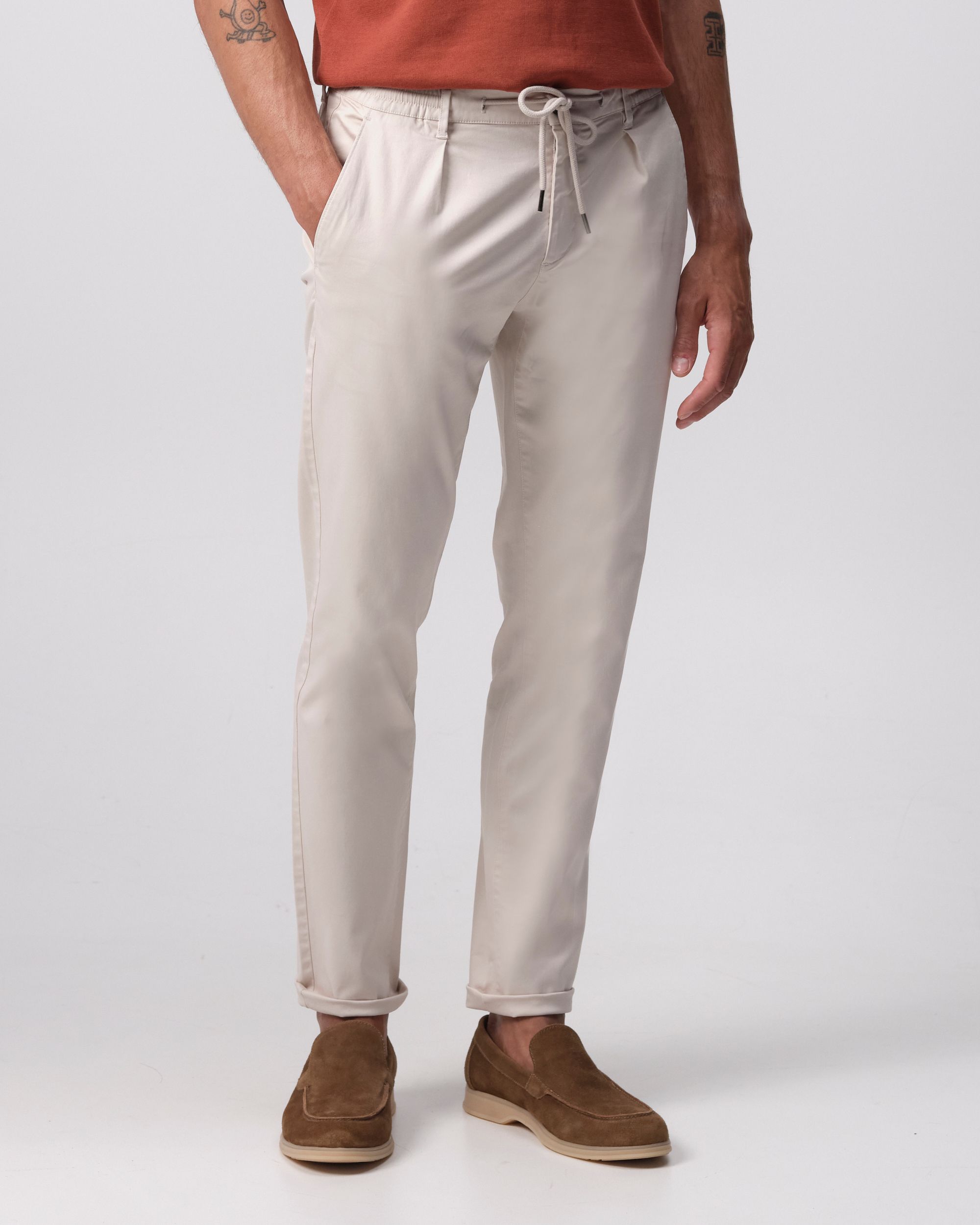 Campbell Heddle Pantalon Crystal Gray beige  096108-002-28