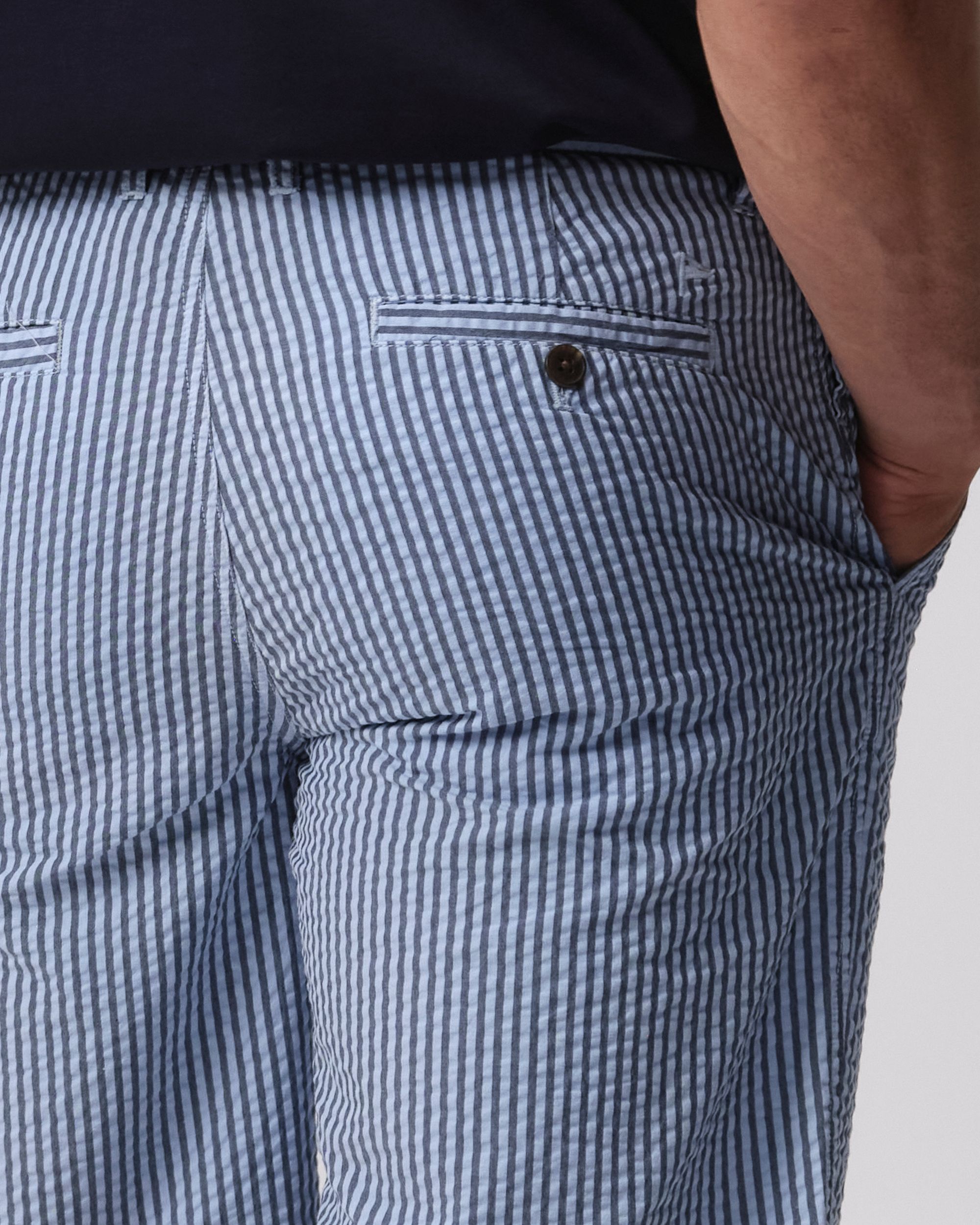Campbell Seerford Short Chambray Blue streep 096110-001-28