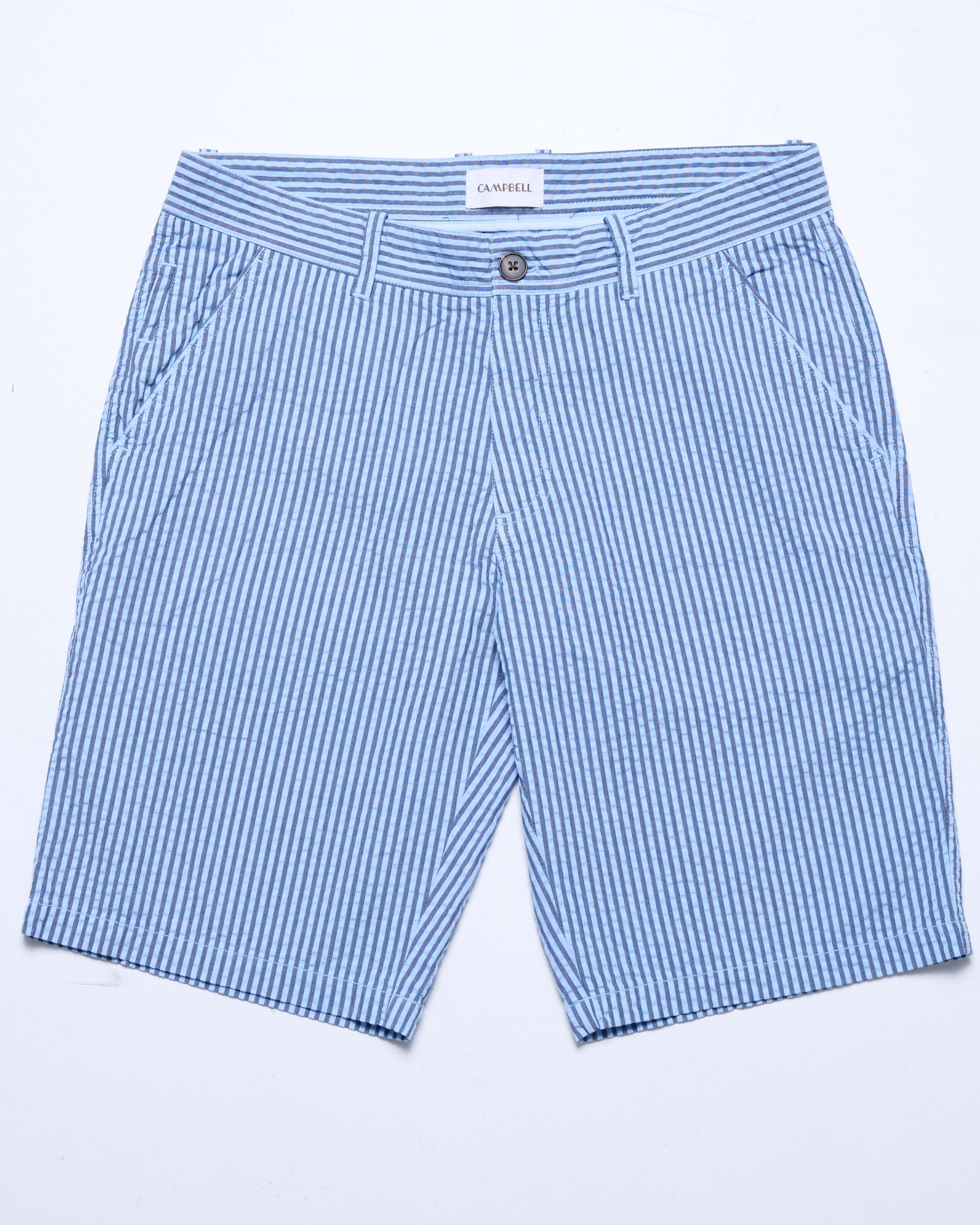 Campbell Seerford Short Chambray Blue streep 096110-001-28