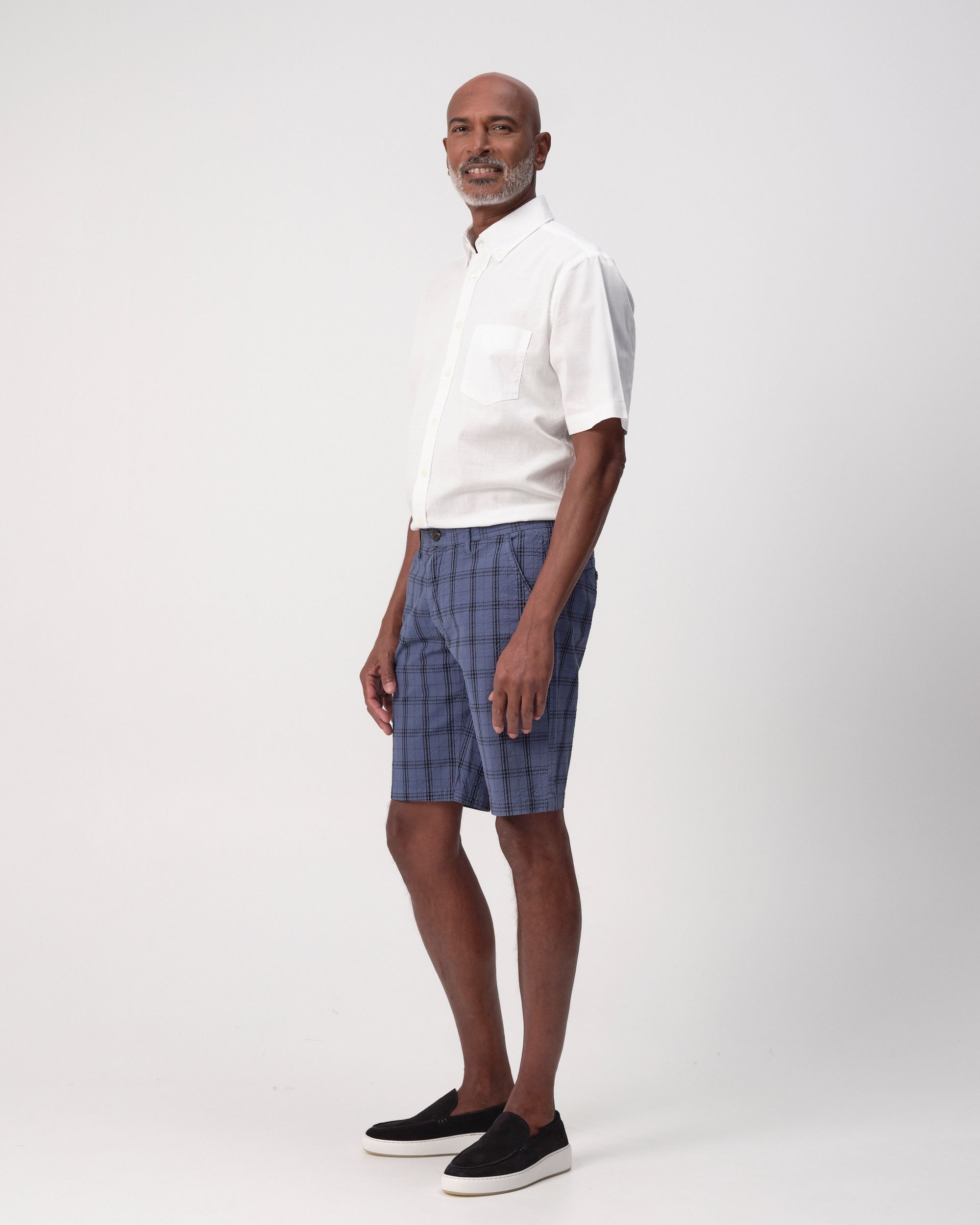 Campbell Checkford Short Blue Fushion grote ruit 096111-001-28