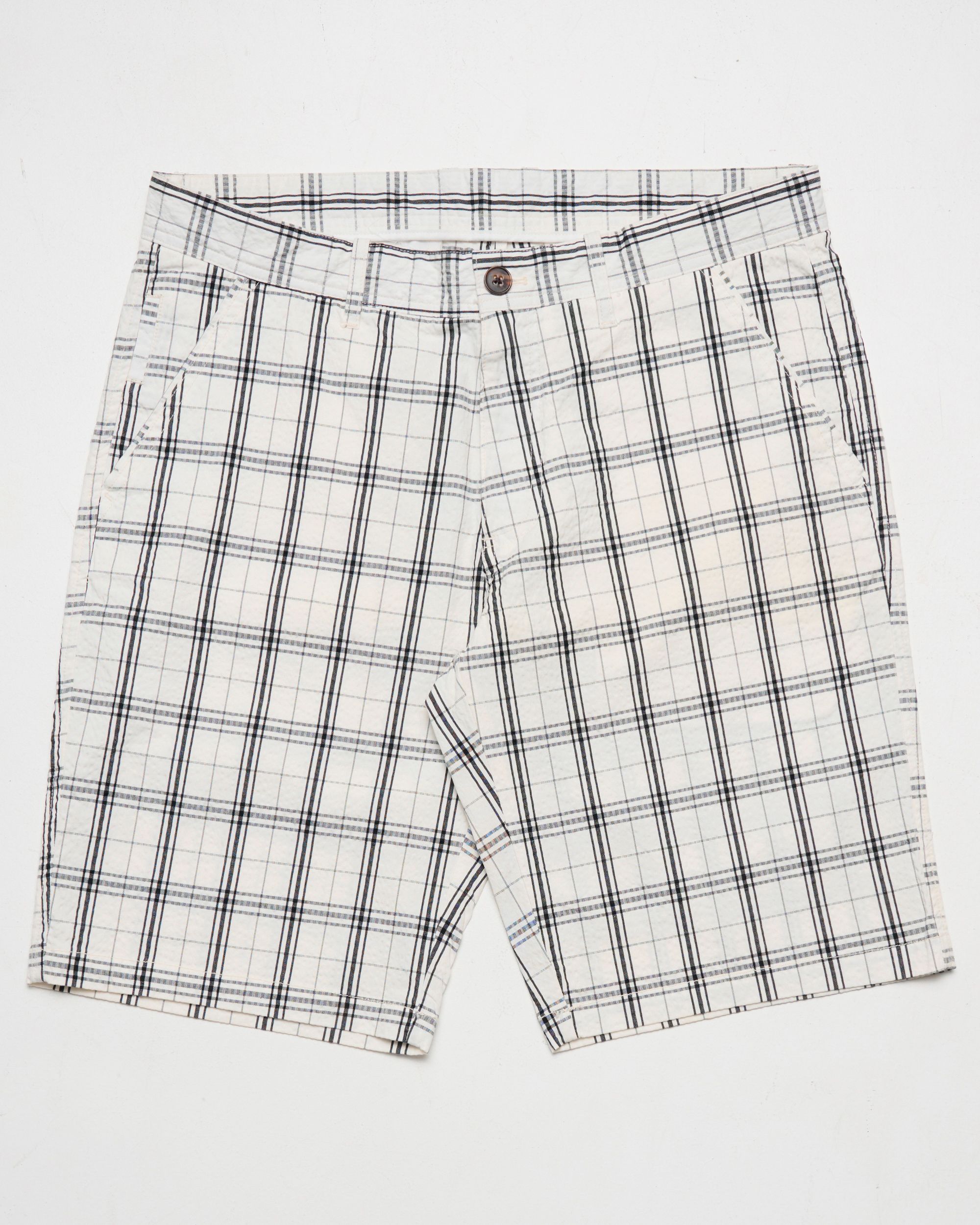 Campbell Checkford Short Doeskin beige grote ruit 096111-003-28