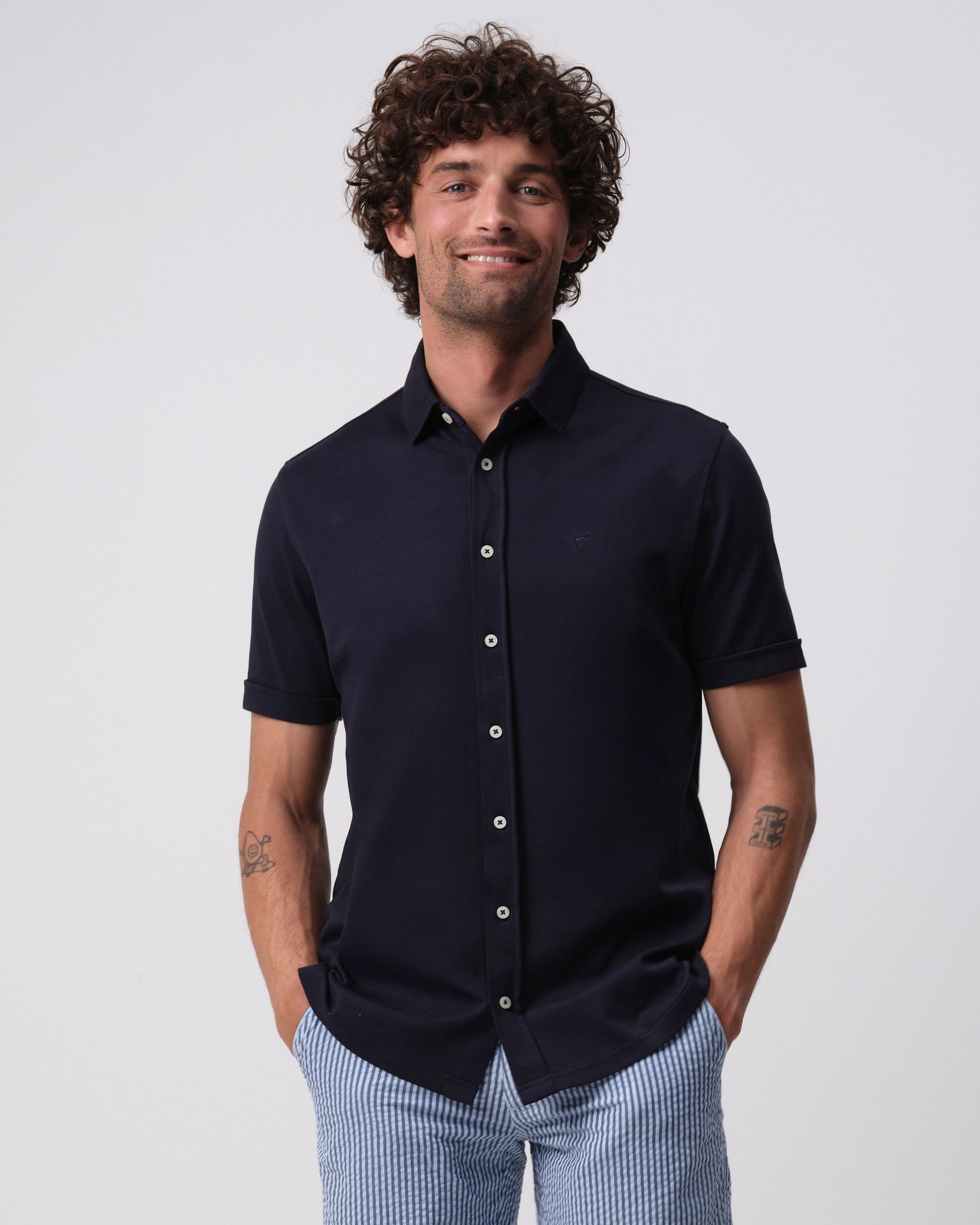 Campbell Francochamp Polo KM Night Sky 096120-002-L