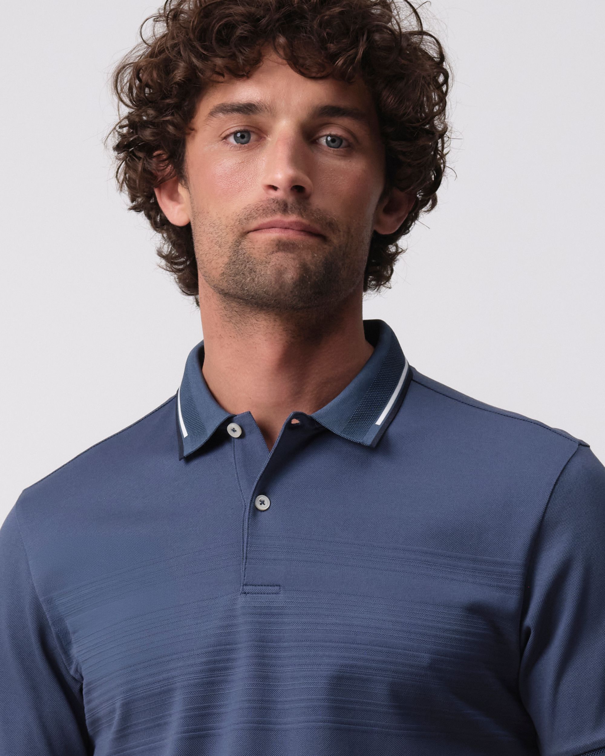 Campbell Warson Polo KM Blue Fusion 096121-004-L