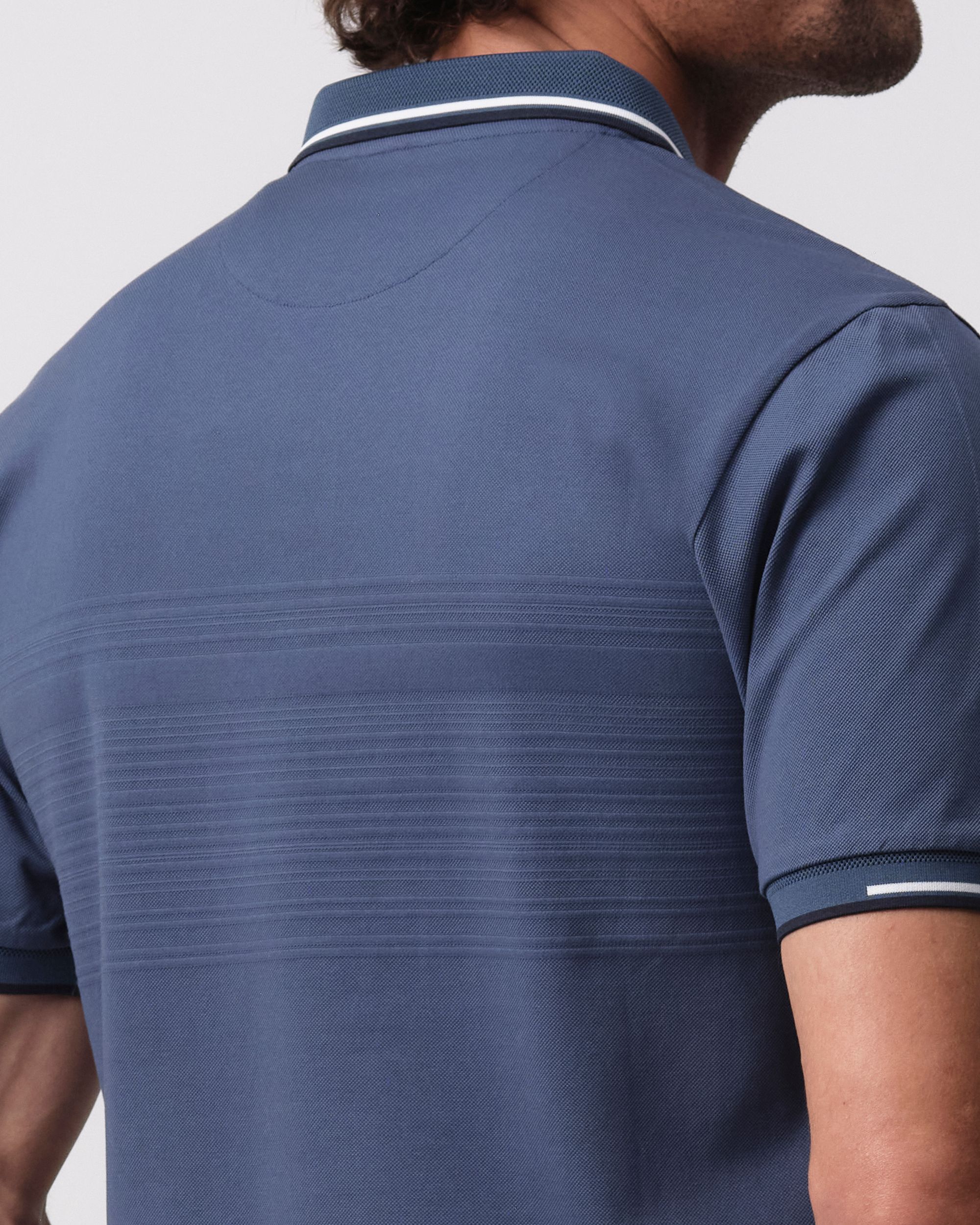Campbell Warson Polo KM Blue Fusion 096121-004-L