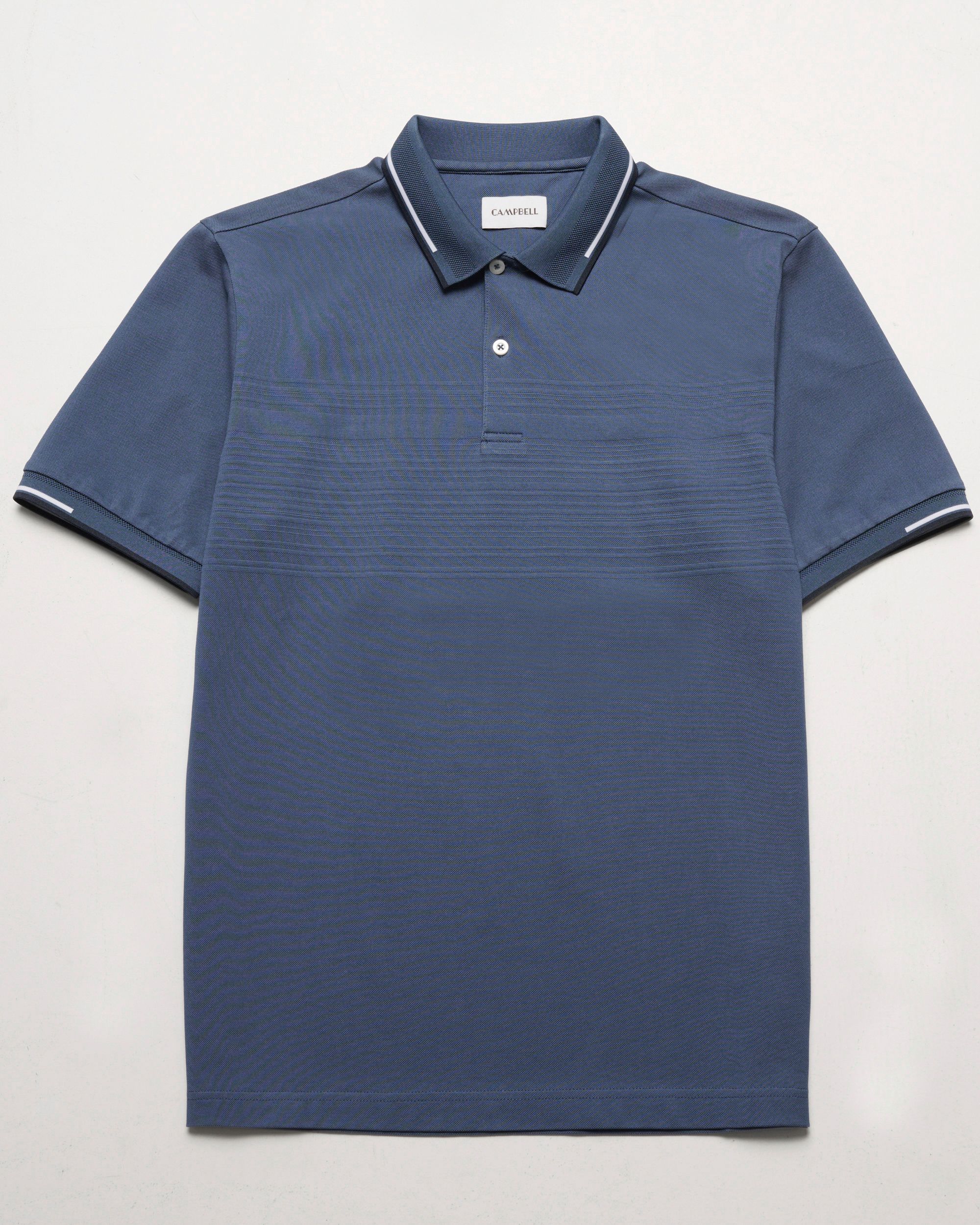 Campbell Warson Polo KM Blue Fusion 096121-004-L