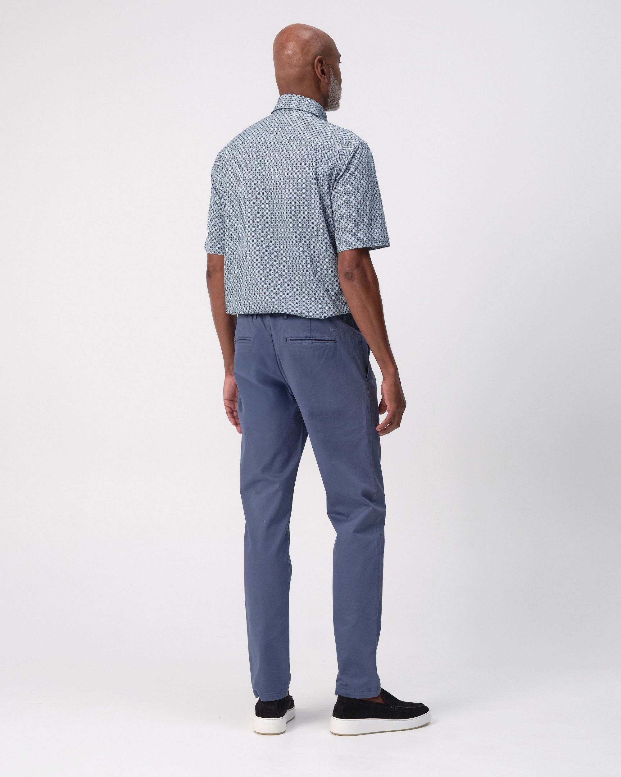 Campbell Ranger Overhemd KM Blue Fusion dessin 096153-001-L