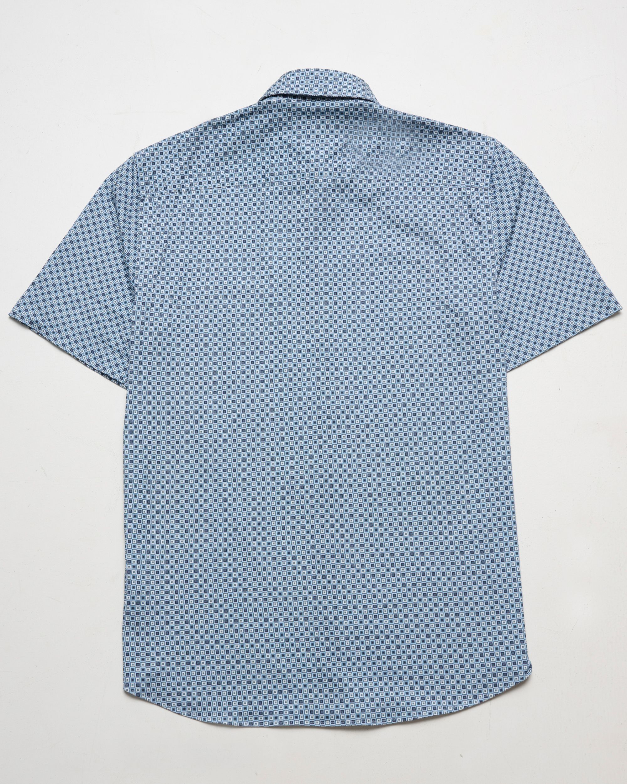 Campbell Ranger Overhemd KM Blue Fusion dessin 096153-001-L