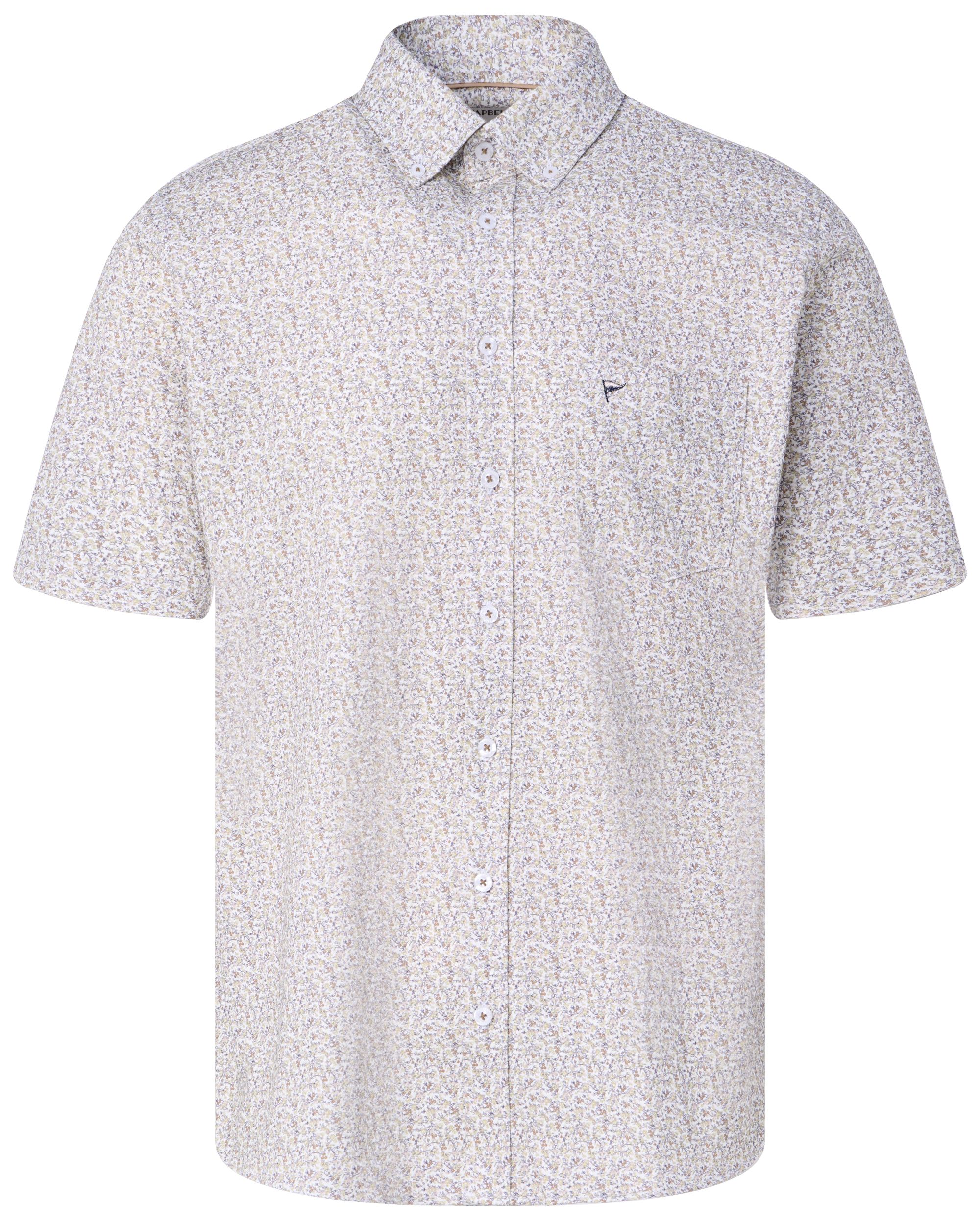 Campbell Ranger Overhemd KM Lime Cream dessin 096156-001-L