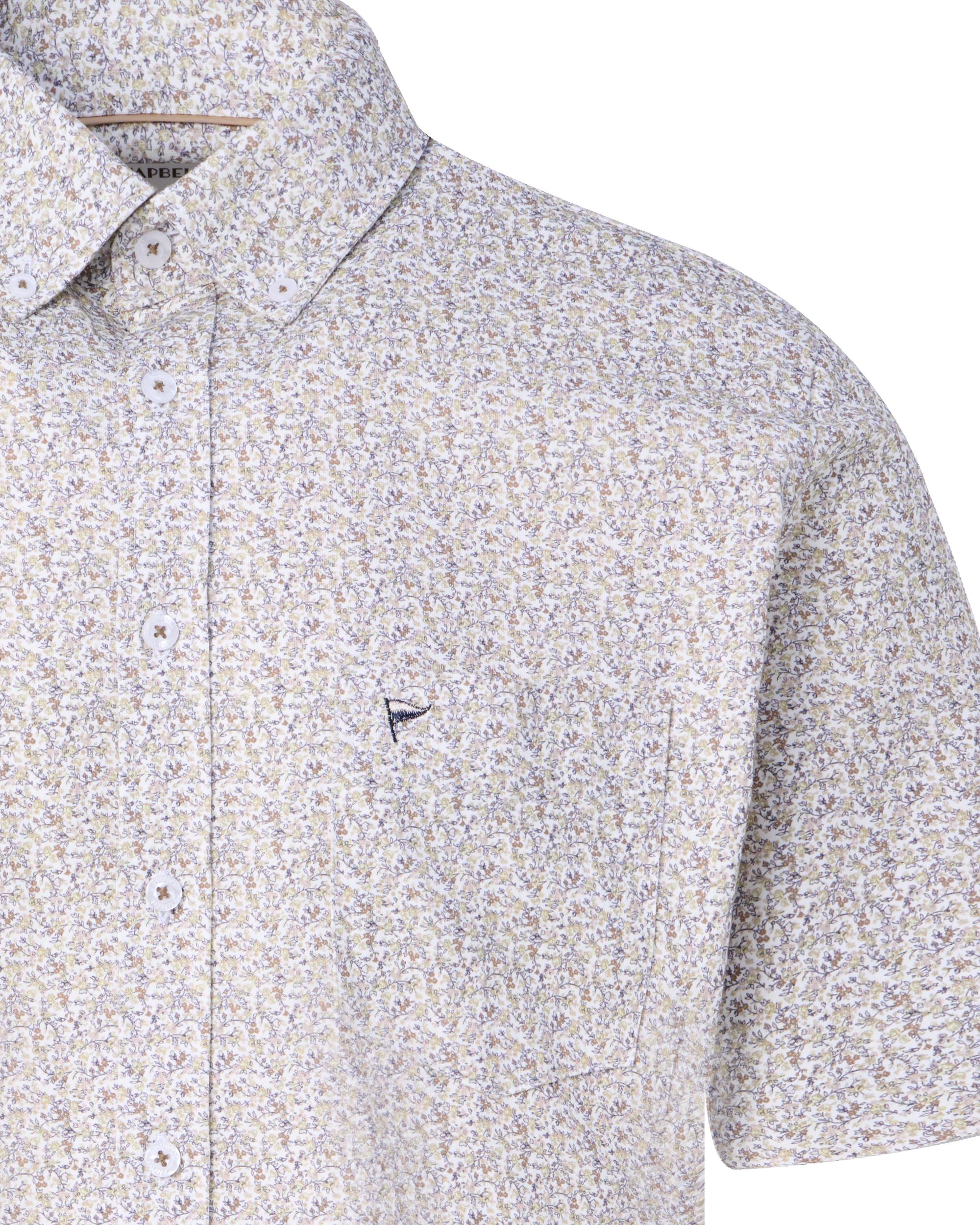Campbell Ranger Overhemd KM Lime Cream dessin 096156-001-L