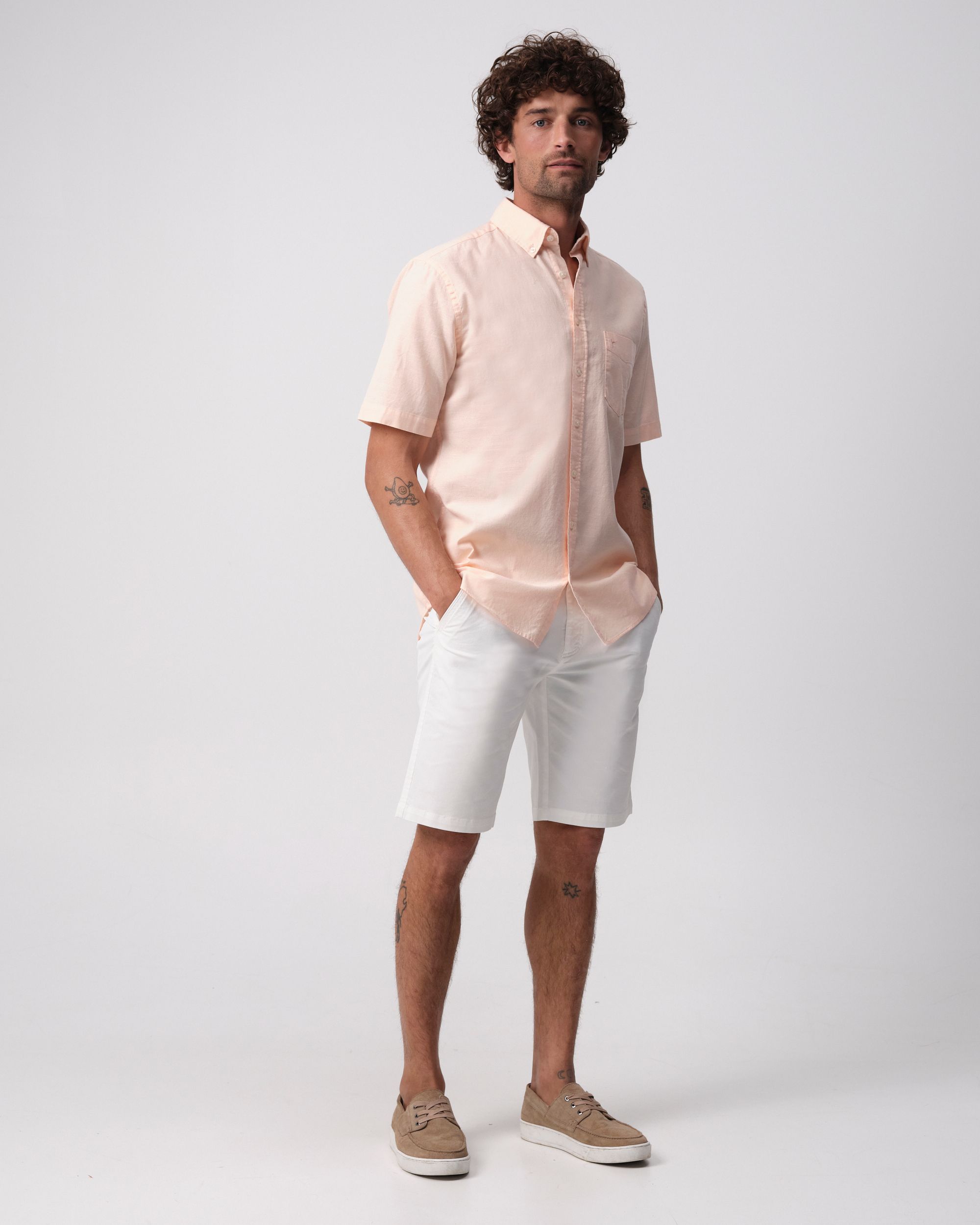 Campbell Ranger Overhemd KM Prairie Sunset pink 096160-002-L
