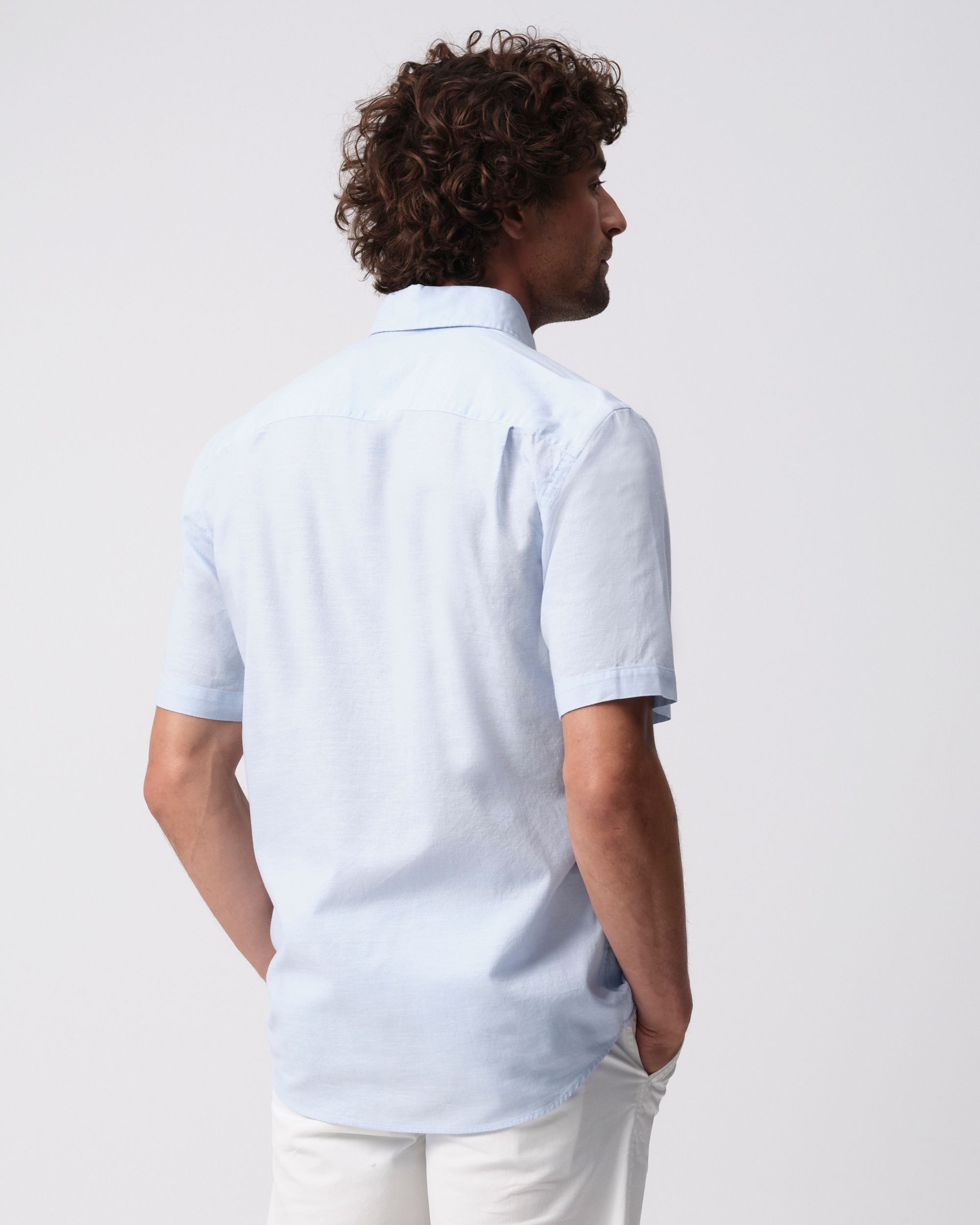 Campbell Ranger Overhemd KM Chambray Blue 096160-003-L