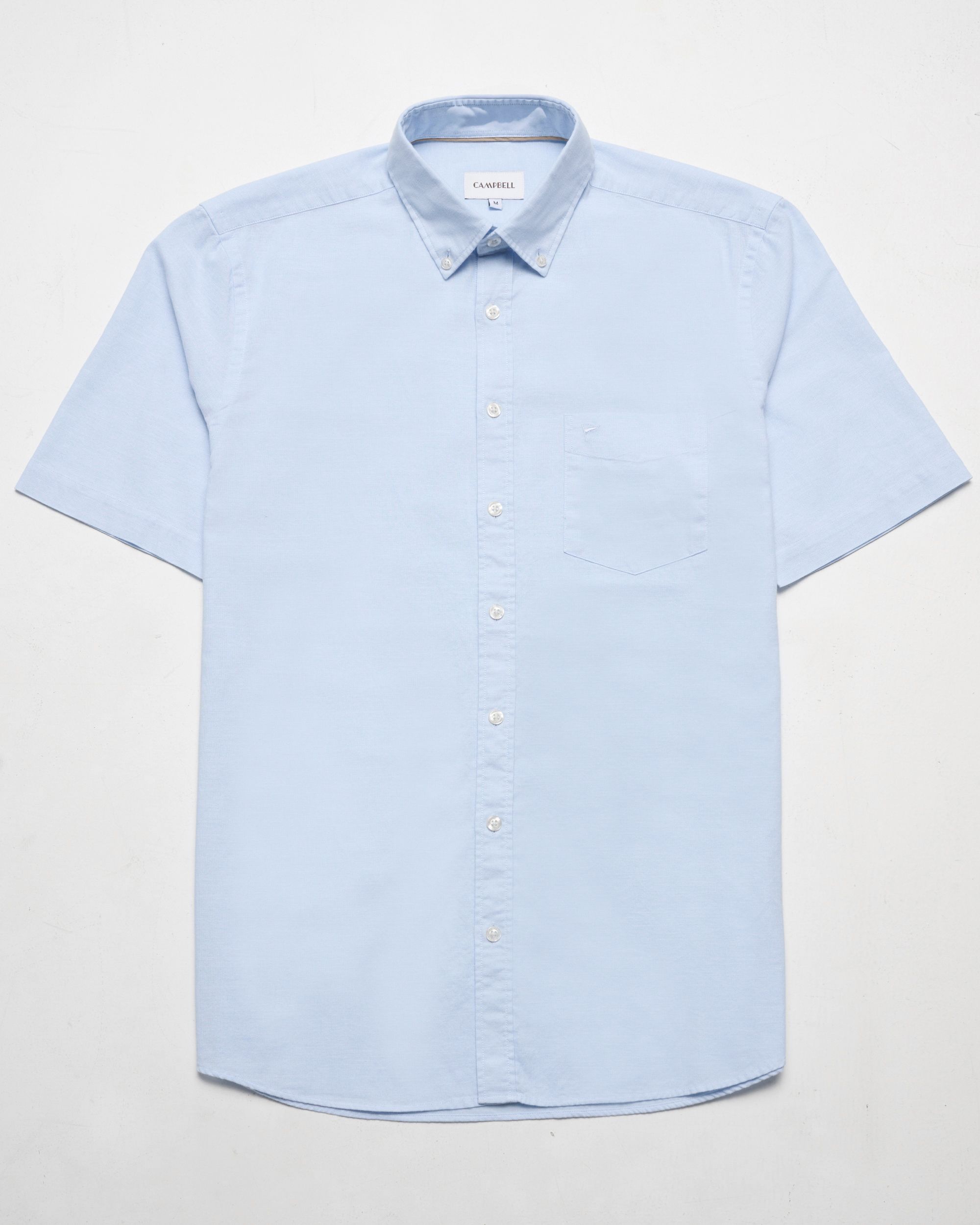 Campbell Ranger Overhemd KM Chambray Blue 096160-003-L