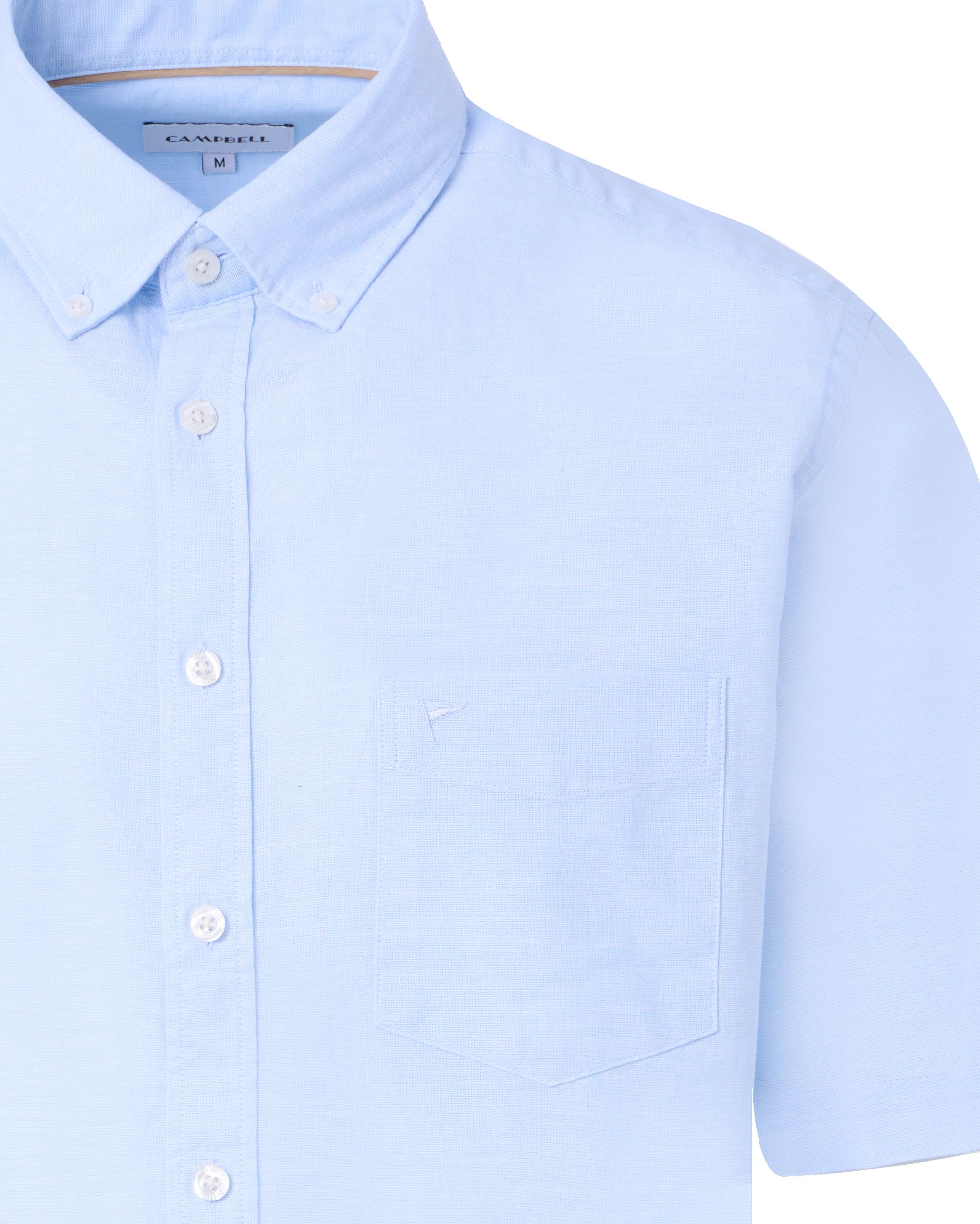 Campbell Ranger Overhemd KM Chambray Blue 096160-003-L