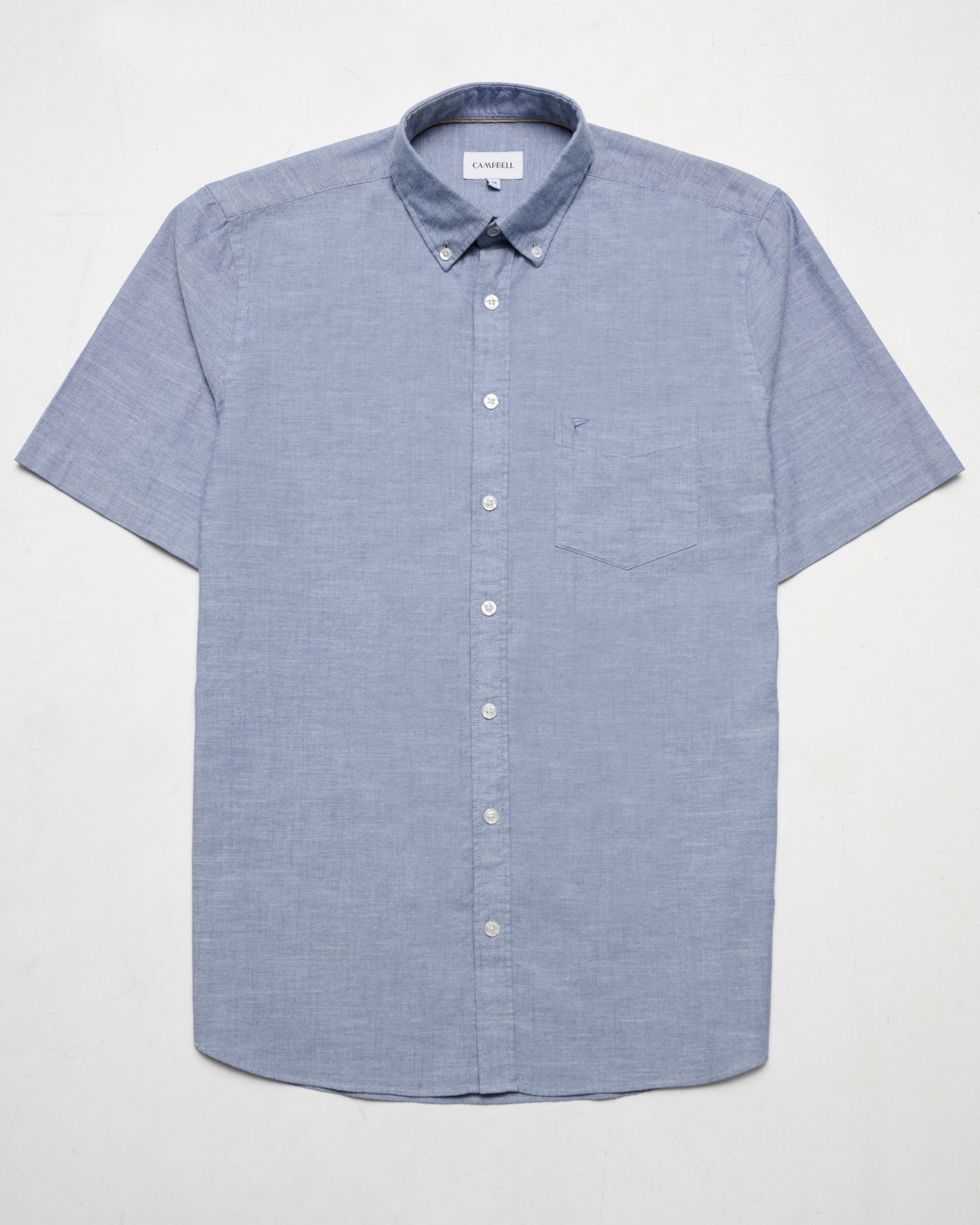 Campbell Ranger Overhemd KM Navy peony  096160-005-L