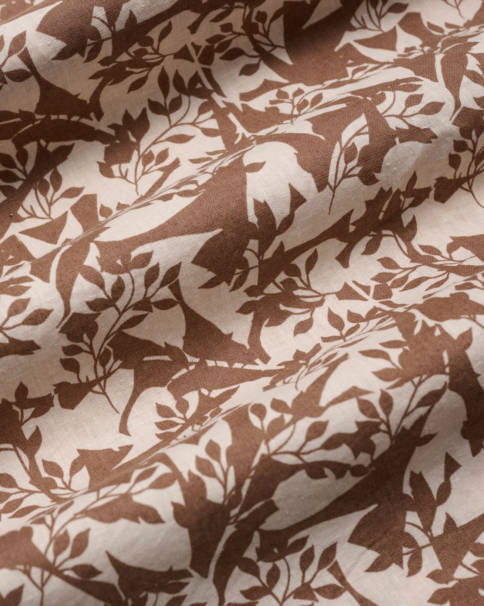 Campbell Ranger Overhemd KM Coca Mocha brown dessin 096162-002-L