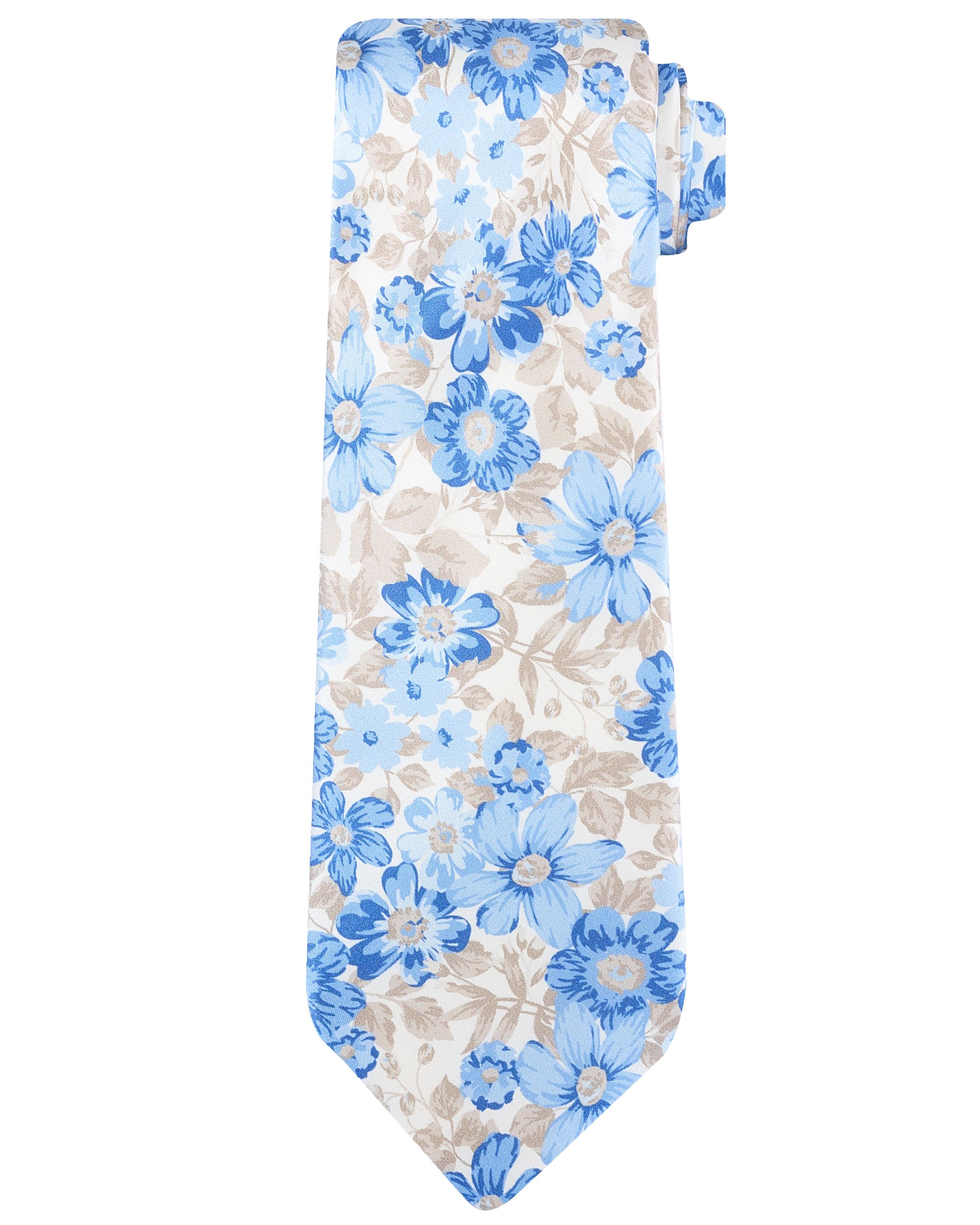 Dutch Dandies - Stropdas  Blauw dessin 096429-001-1