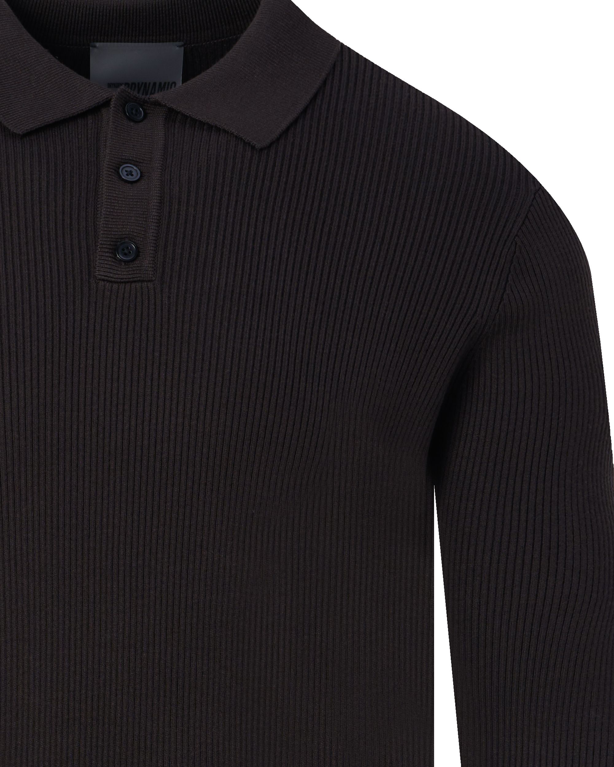 Drykorn Tesuan Polo LM Bruin 096449-001-L