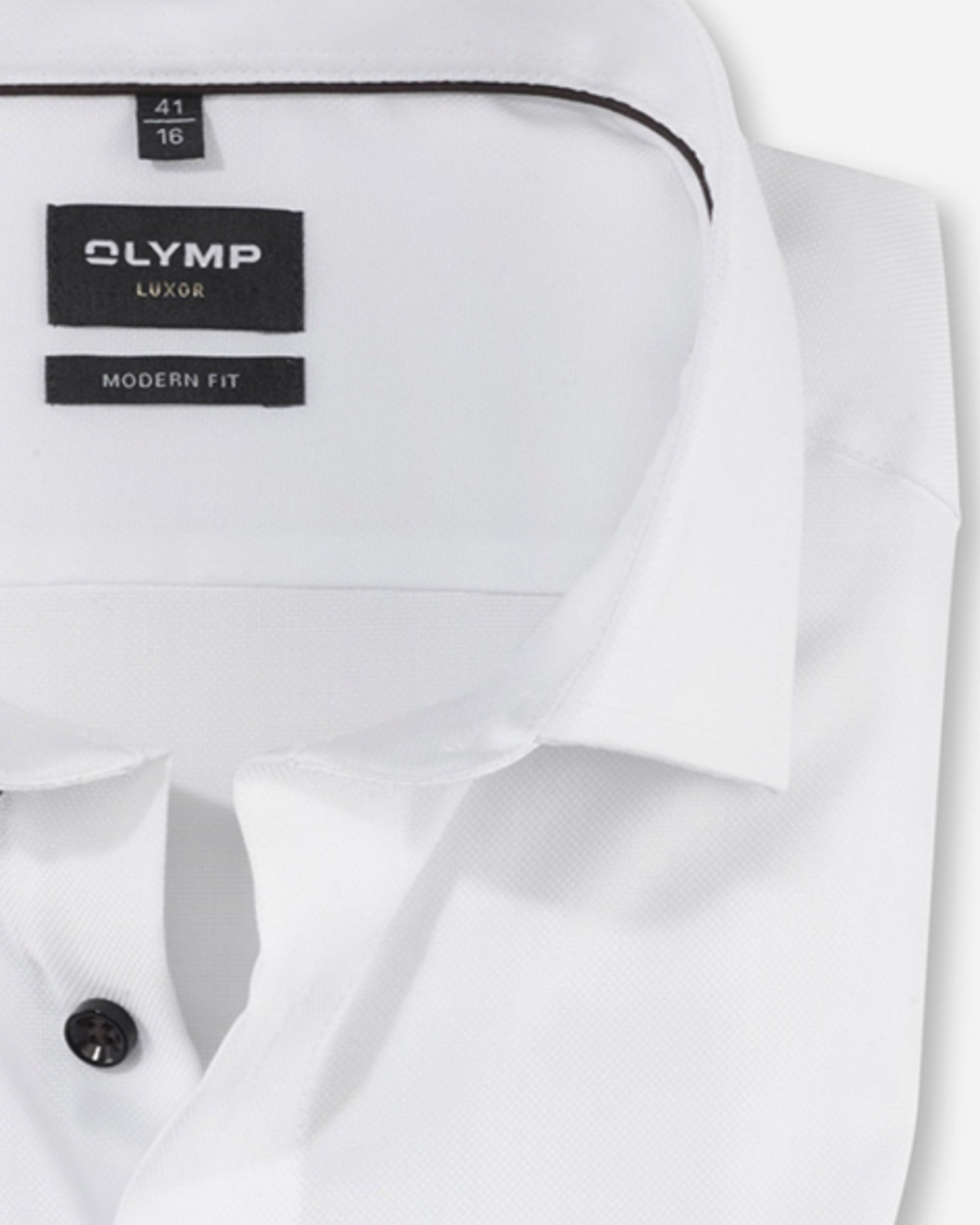 OLYMP Luxor Modern Fit  Overhemd LM Wit 096495-001-39