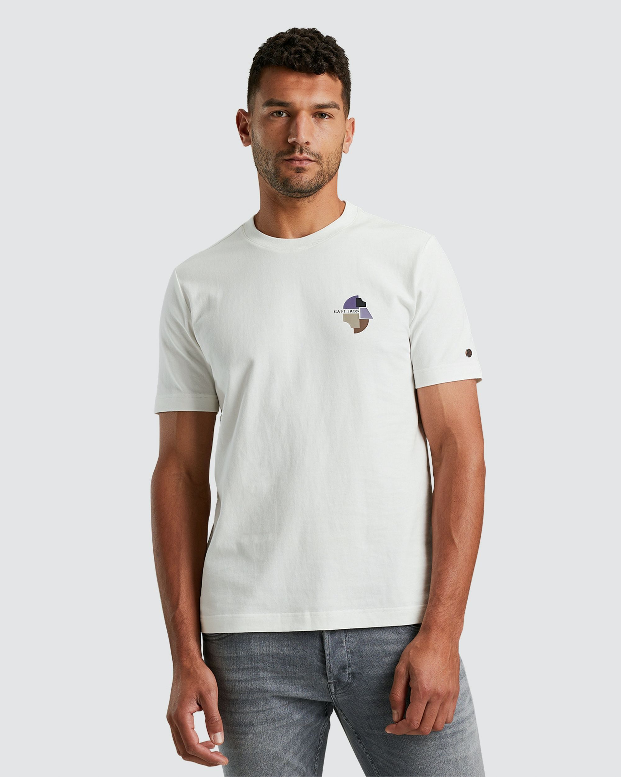 Cast Iron T-shirt KM Wit 096598-001-L