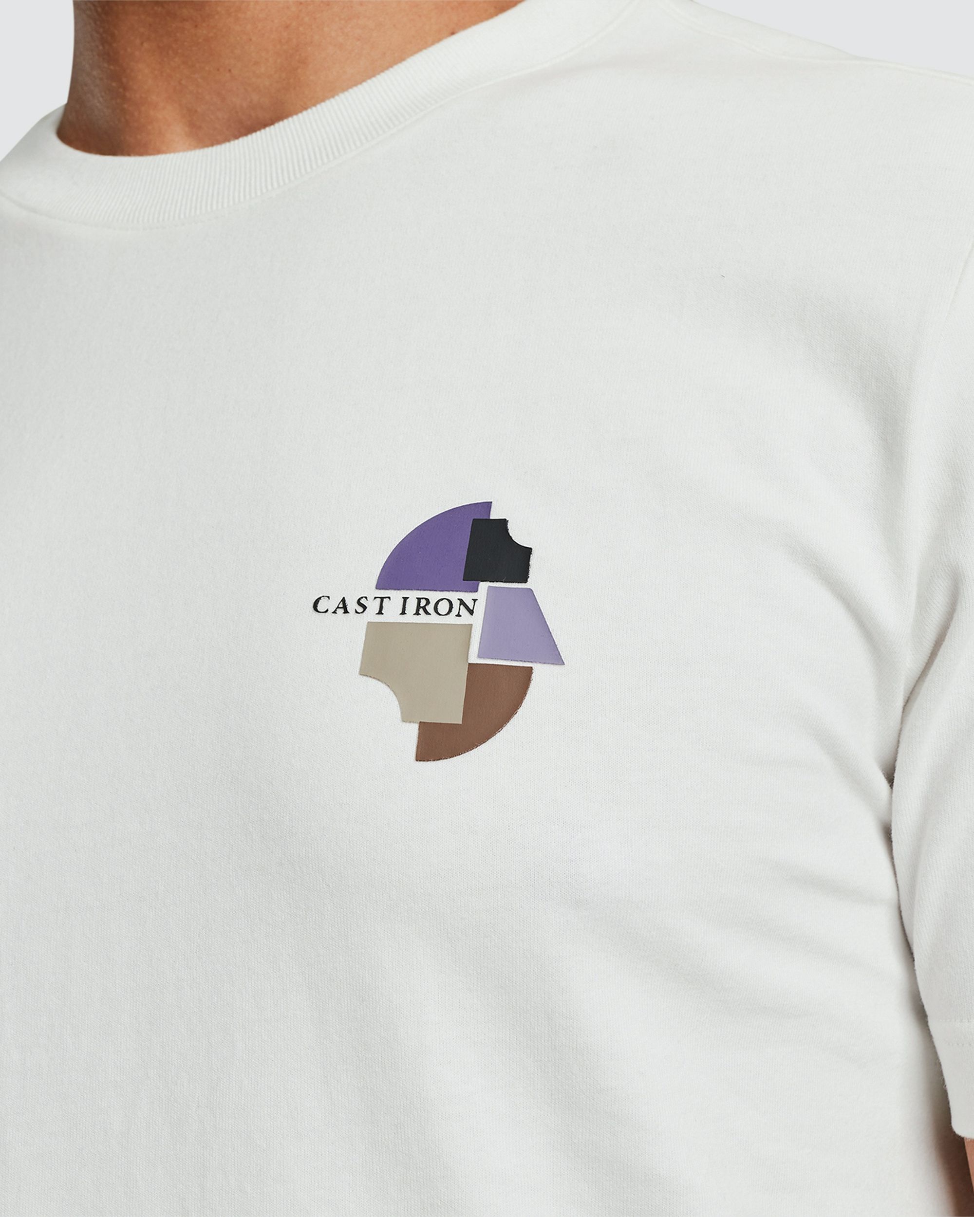 Cast Iron T-shirt KM Wit 096598-001-L