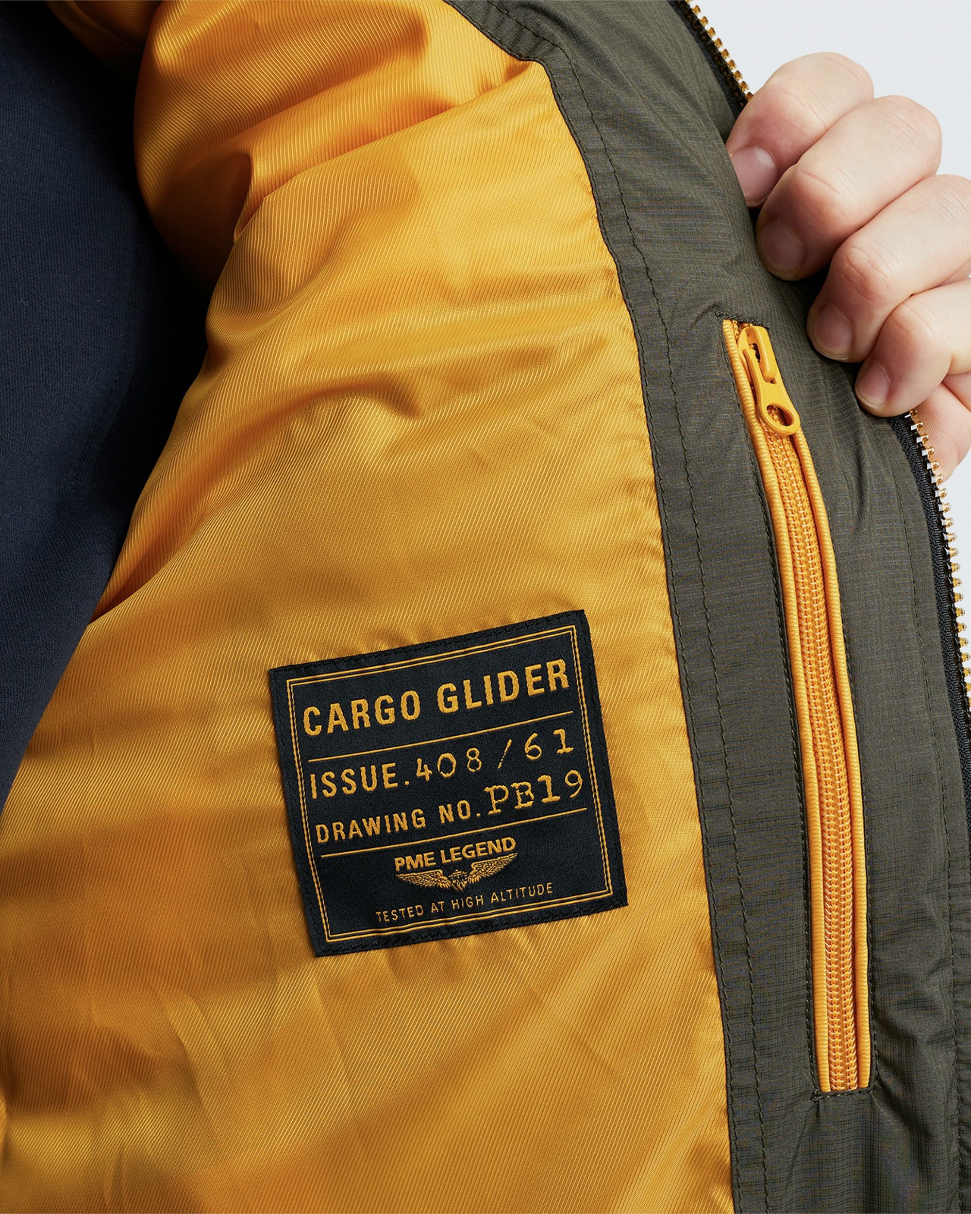 PME Legend Cargo Glider Gewatteerde jas Grijs 096645-001-L