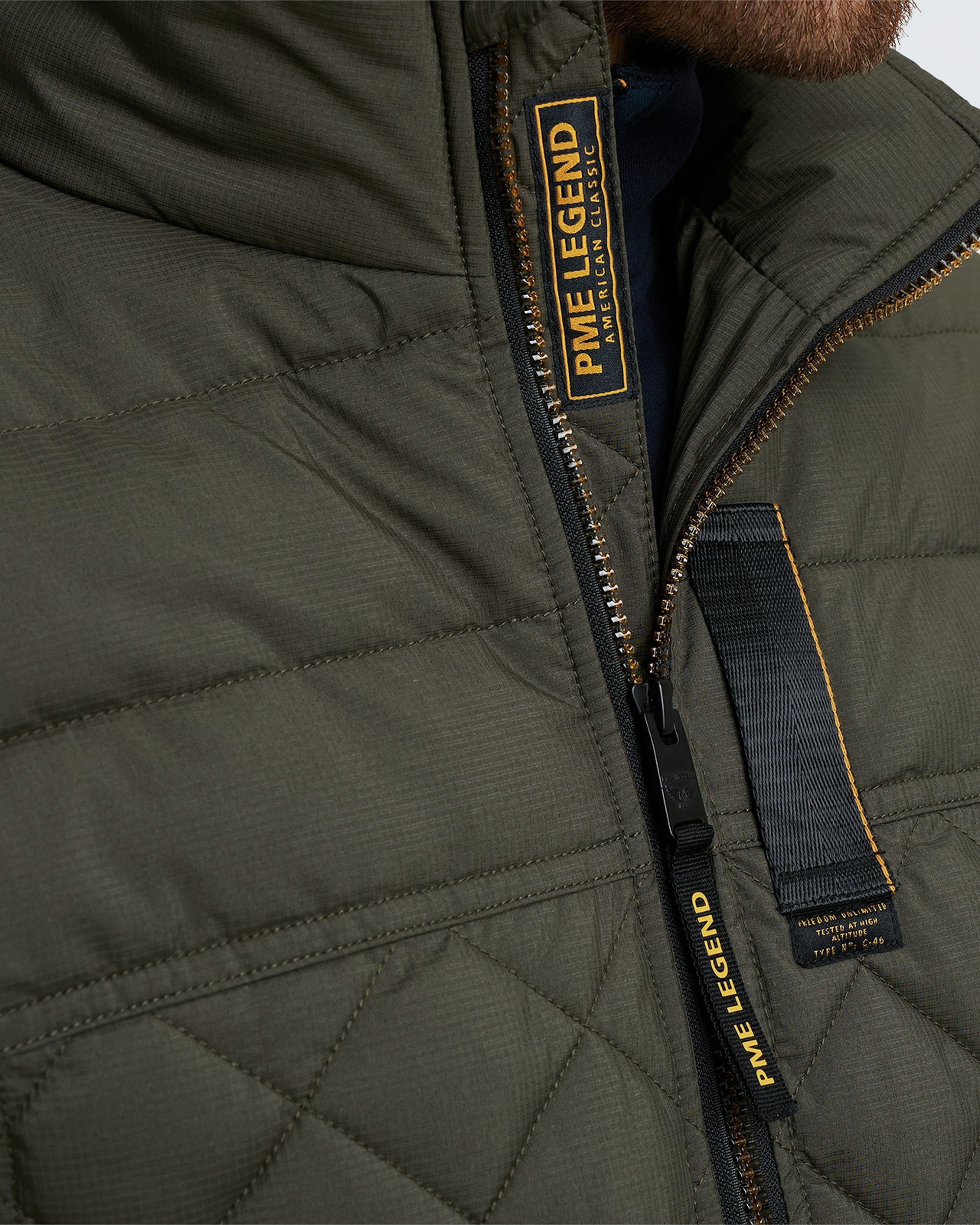 PME Legend Cargo Glider Gewatteerde jas Grijs 096645-001-L