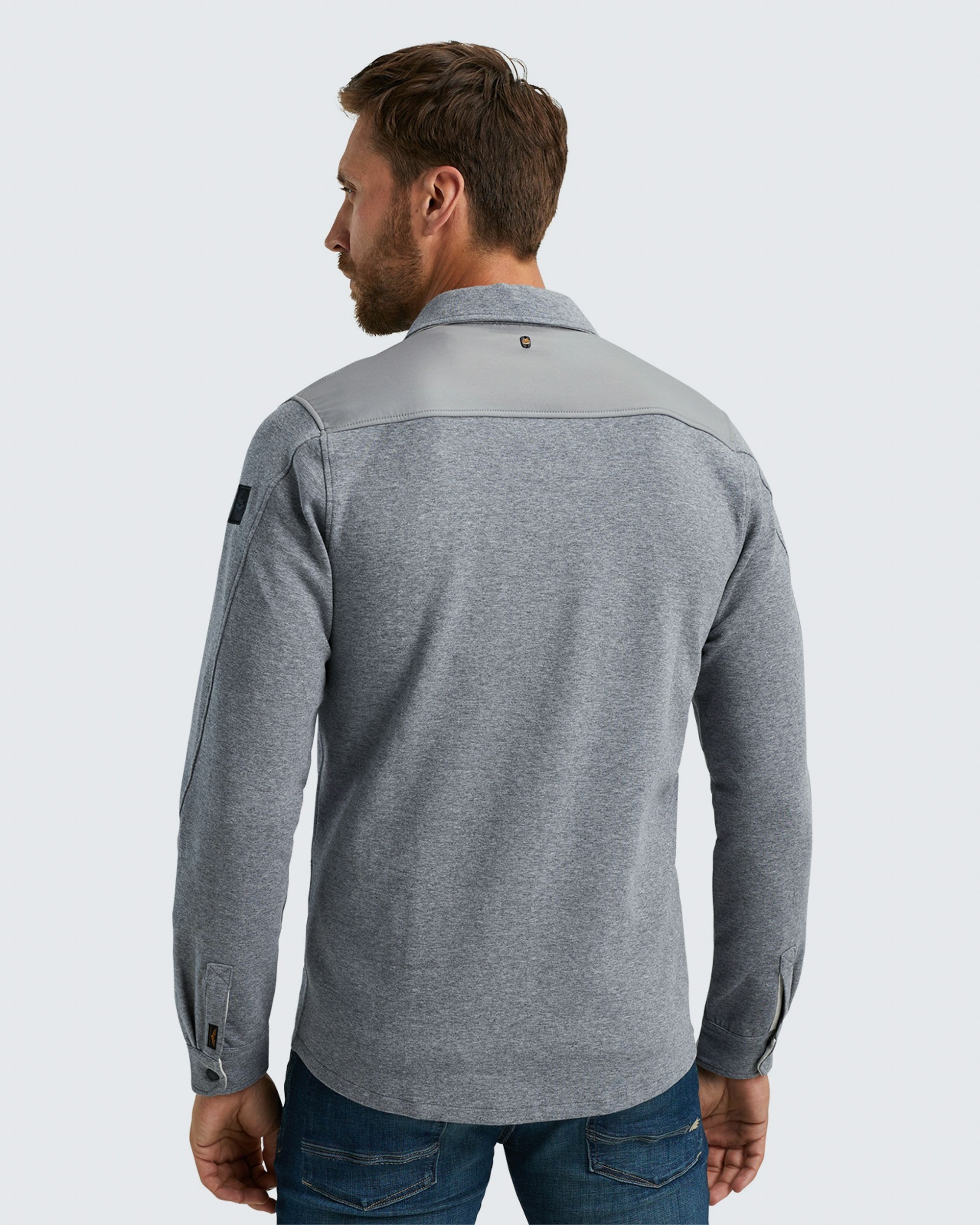 PME Legend Casual Overhemd LM Donker grijs 096678-001-L