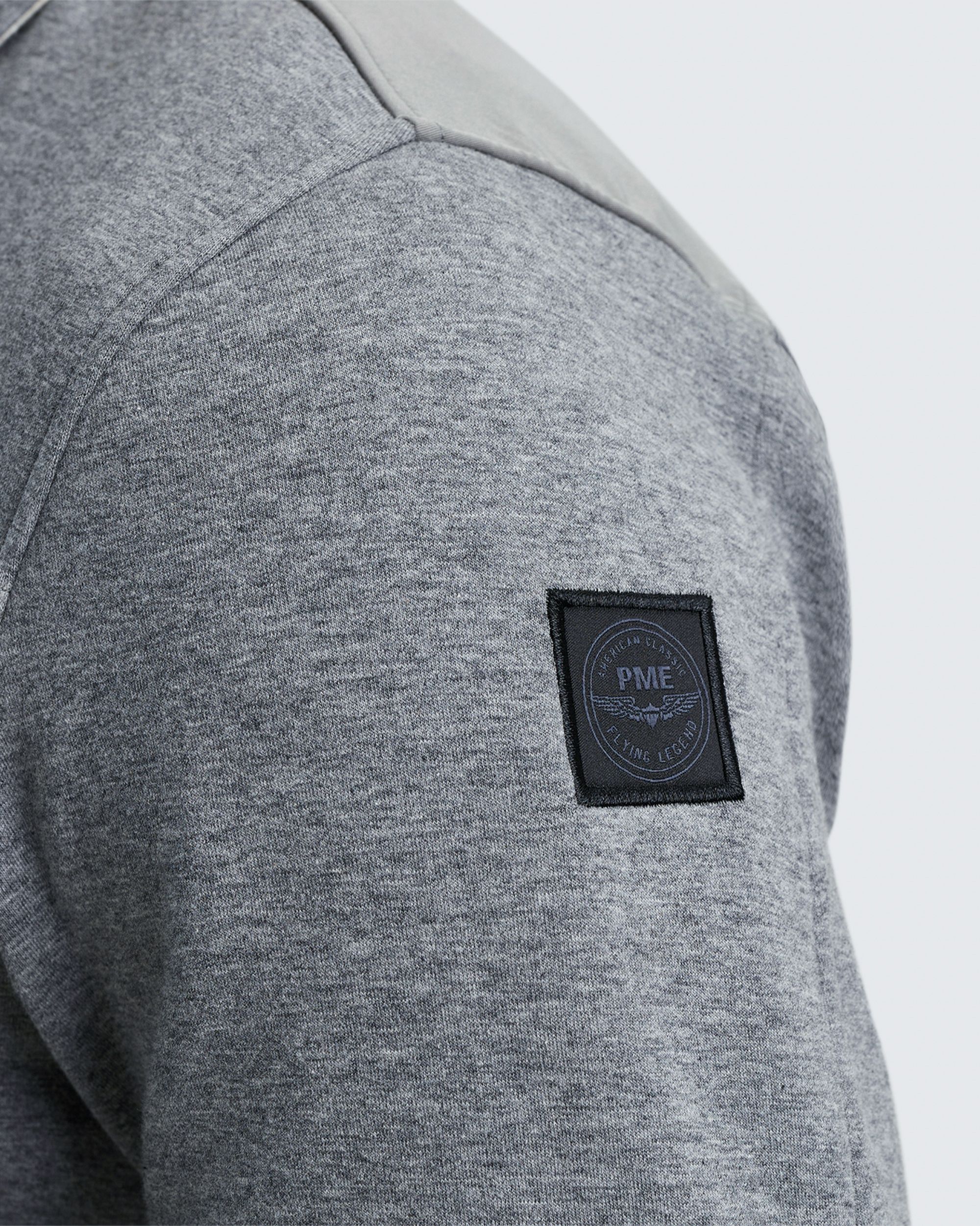 PME Legend Casual Overhemd LM Donker grijs 096678-001-L