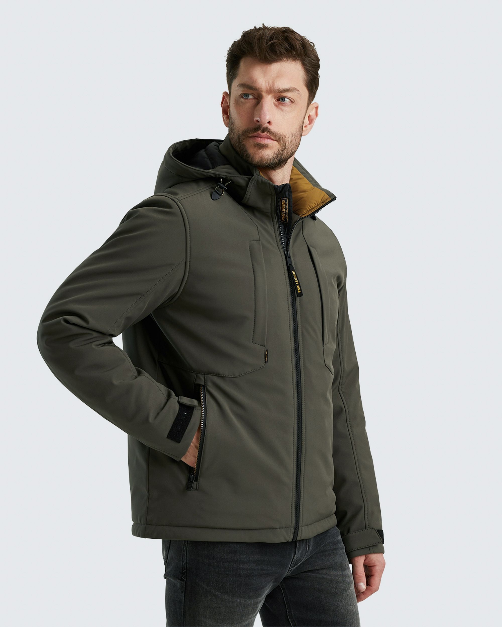 PME Legend Hawkdown Gewatteerde jas Grijs 096713-001-L