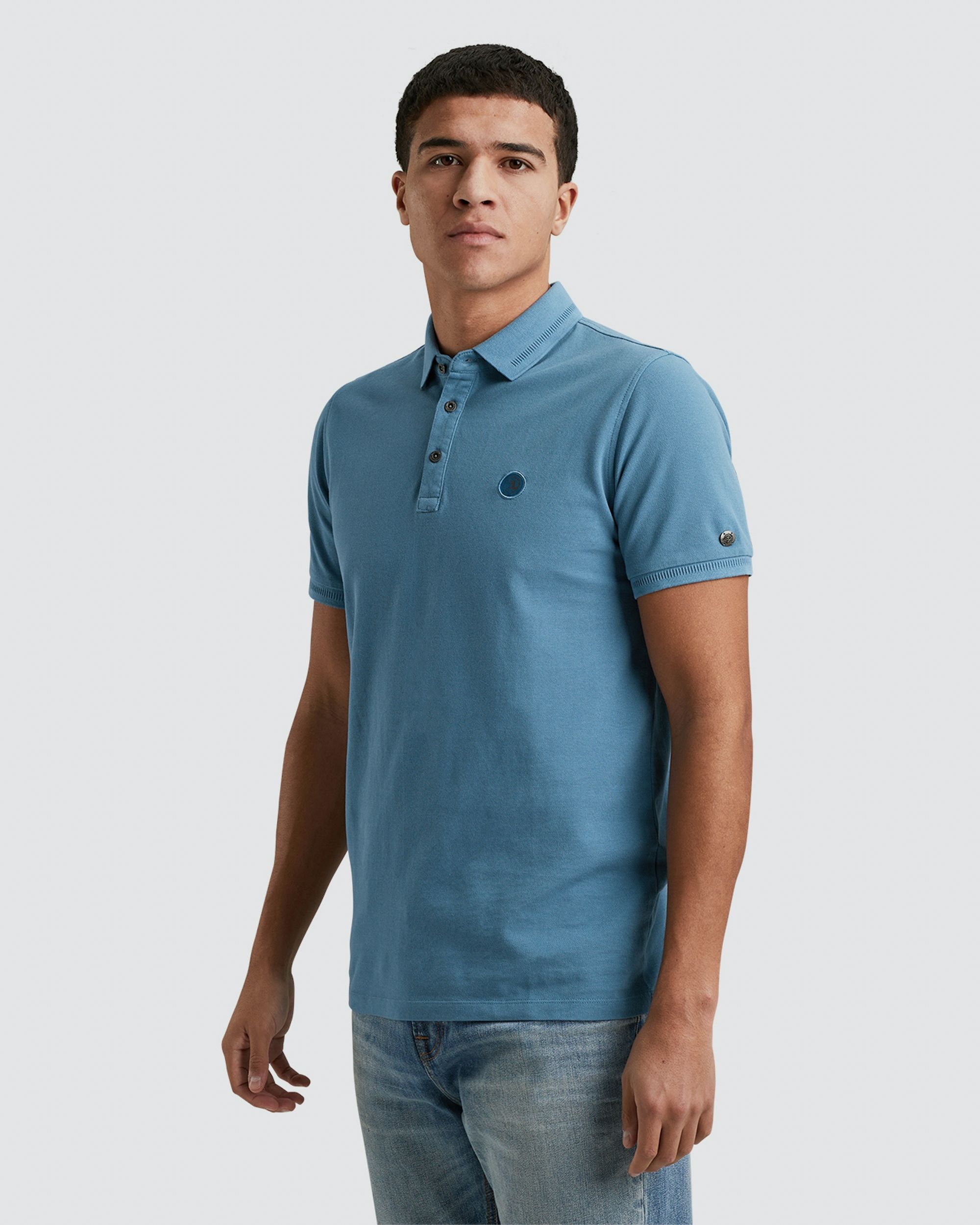 Cast iron polo blauw new arrivals