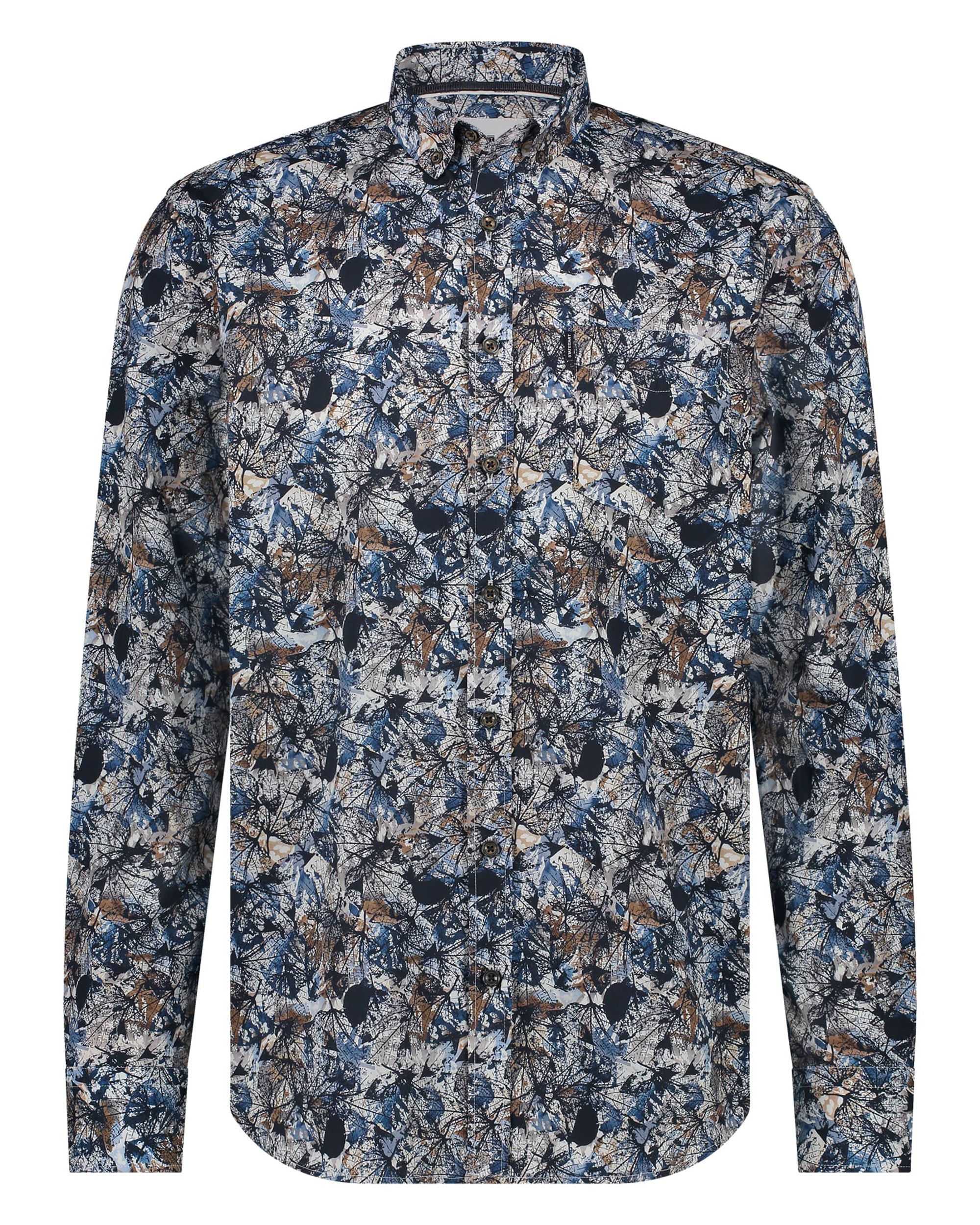 State of Art Casual Overhemd LM Wit ruit 097167-001-4XL