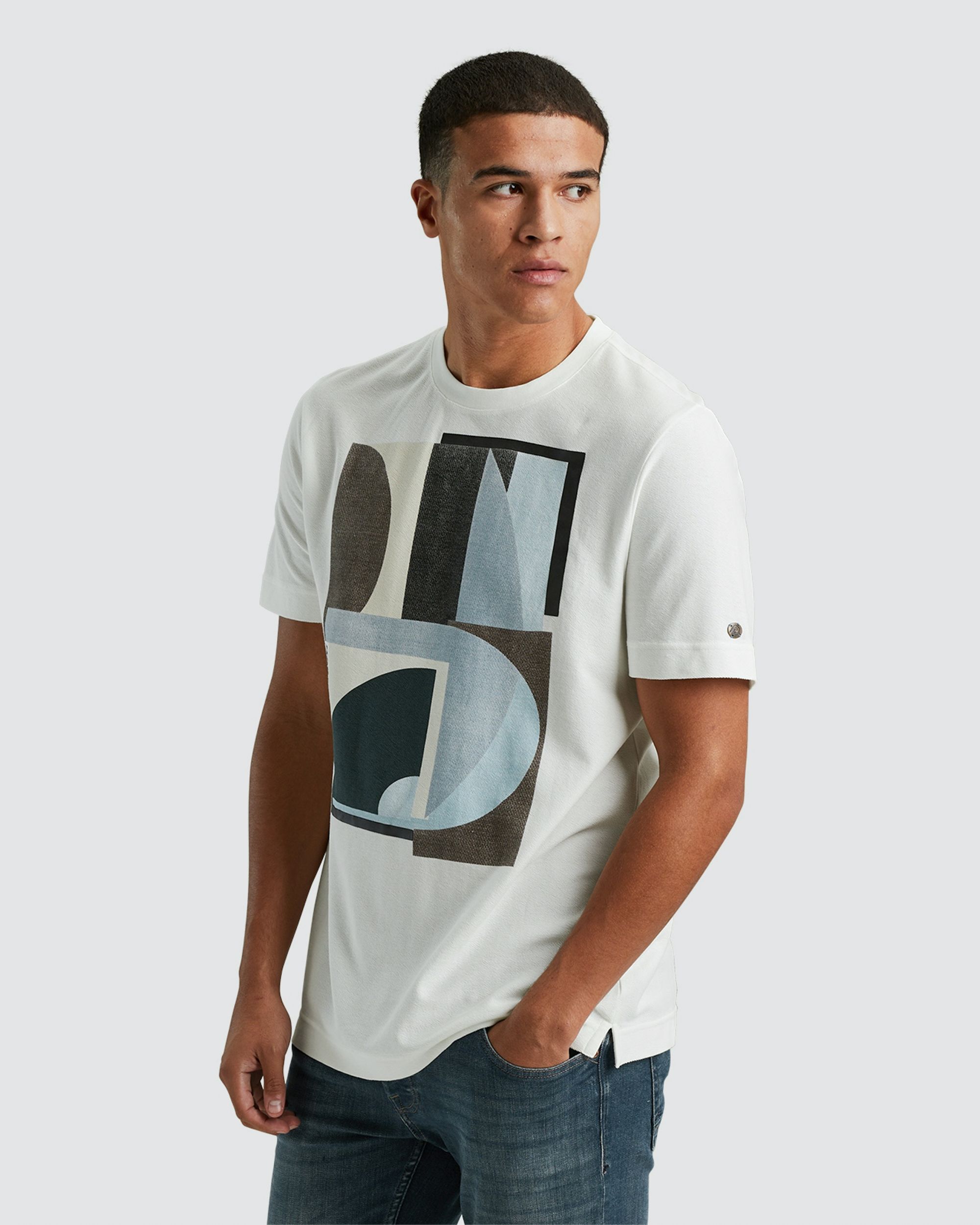 Cast Iron T-shirt KM Wit 097236-001-L