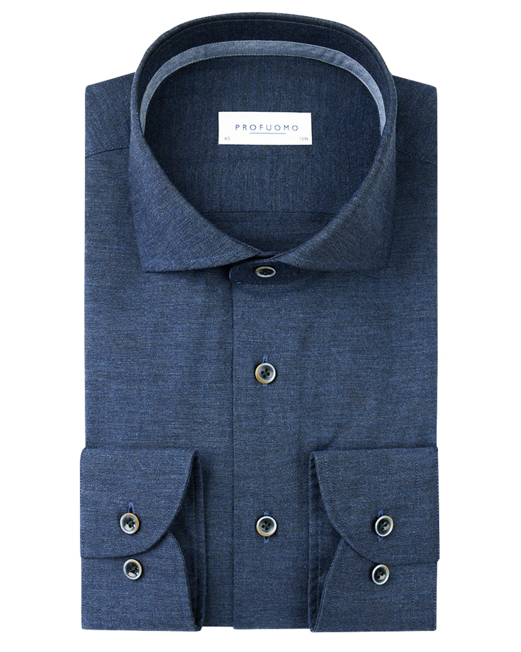 Profuomo Overhemd LM Blauw 097390-001-37