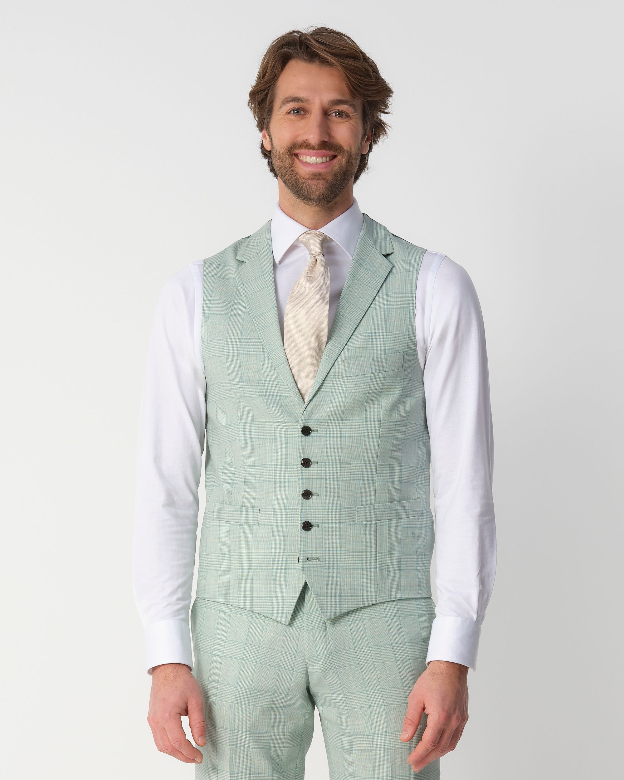 Recall Hunt 80 Gilet  Groen grote ruit 097690-001-46