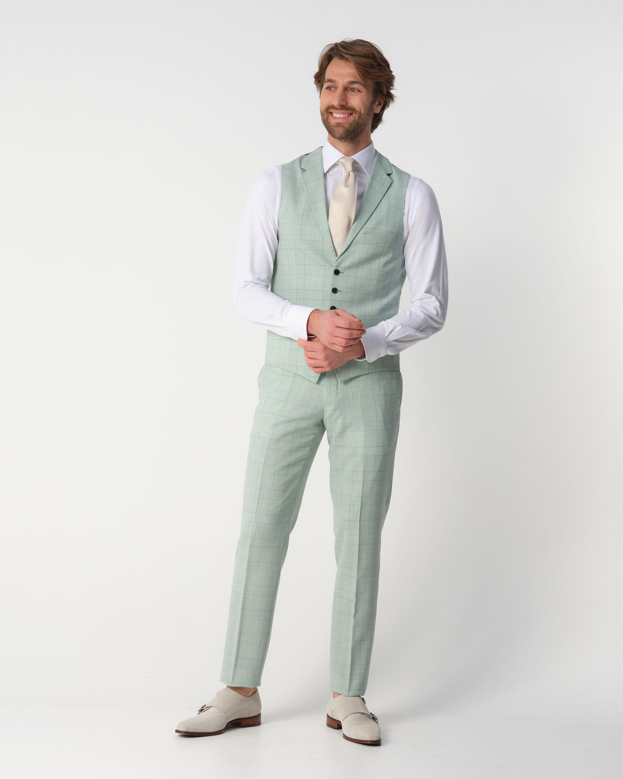 Recall Hunt 80 Gilet  Groen grote ruit 097690-001-46