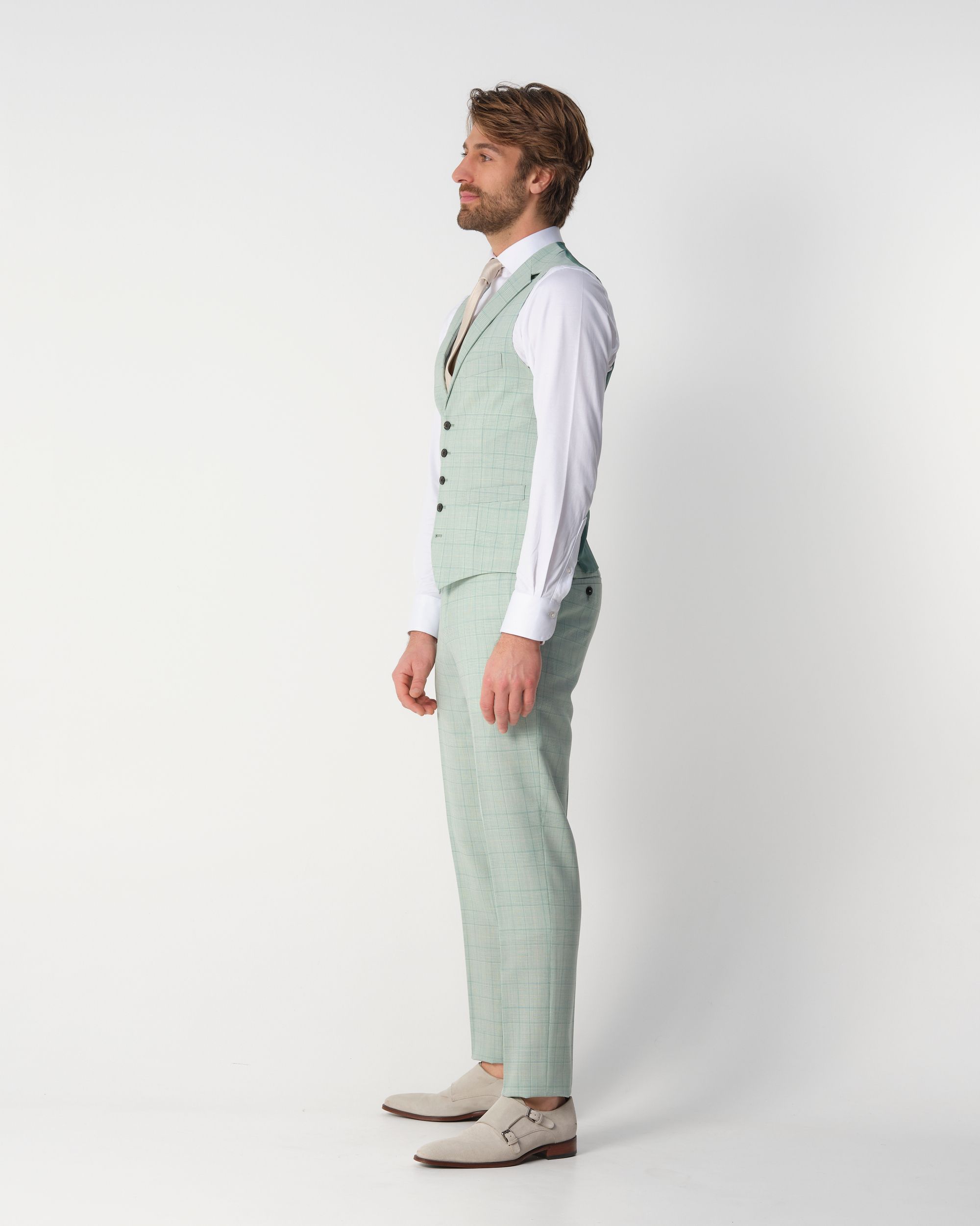 Recall Hunt 80 Gilet  Groen grote ruit 097690-001-46