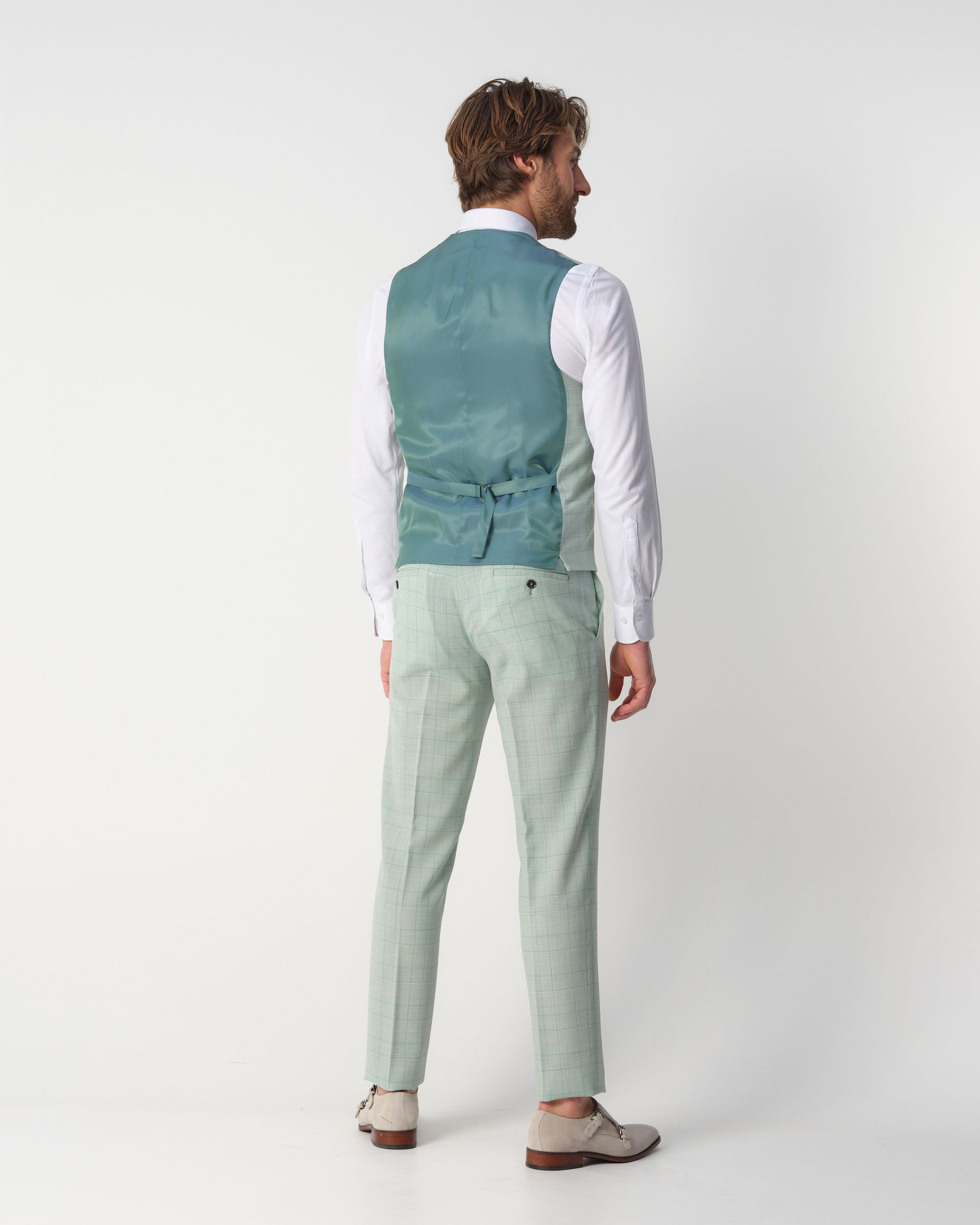 Recall Hunt 80 Gilet  Groen grote ruit 097690-001-46