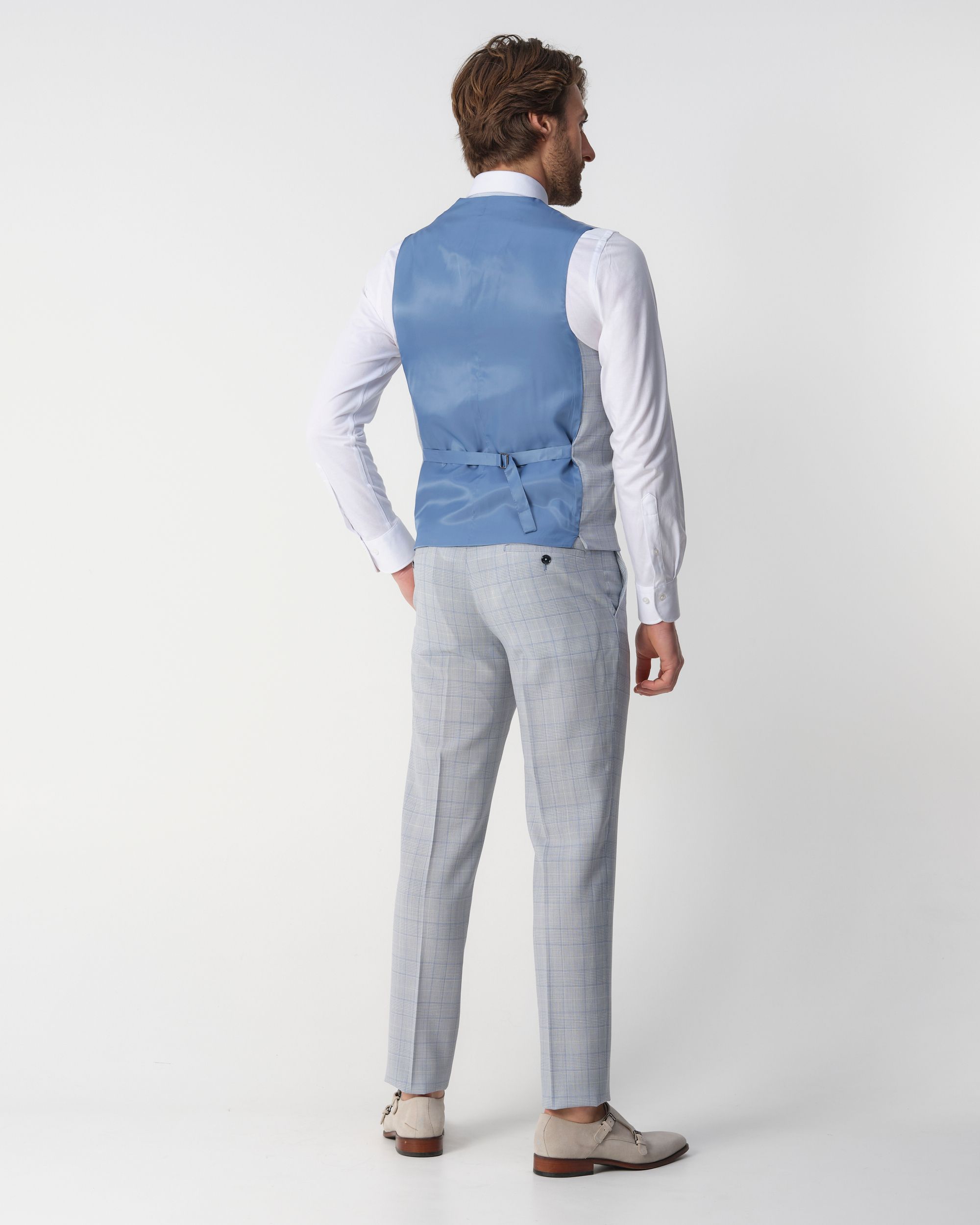Recall Hunt 80 Gilet  Blauw grote ruit 097690-002-46