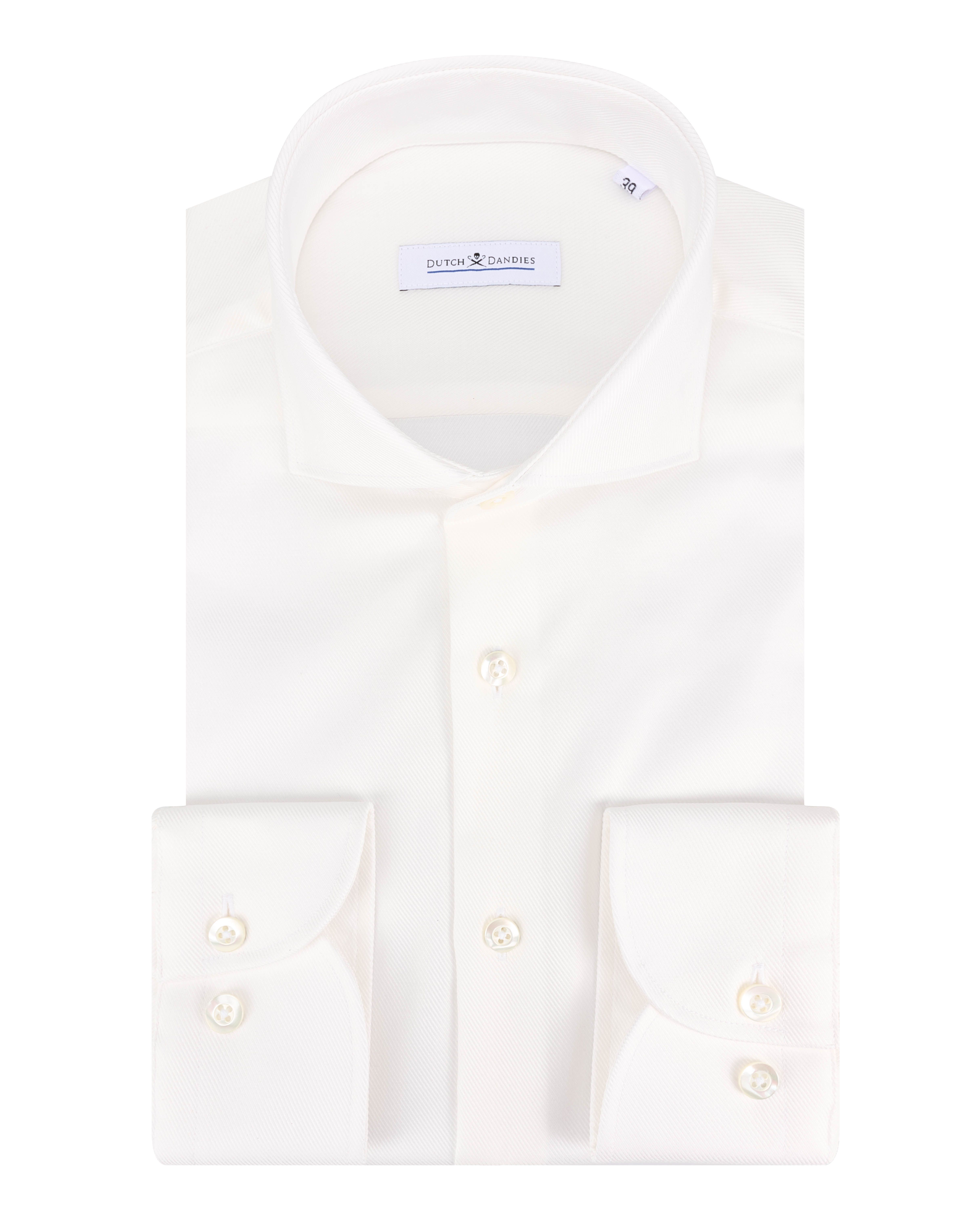 Dutch Dandies Trouw Overhemd LM Off White 098796-001-37