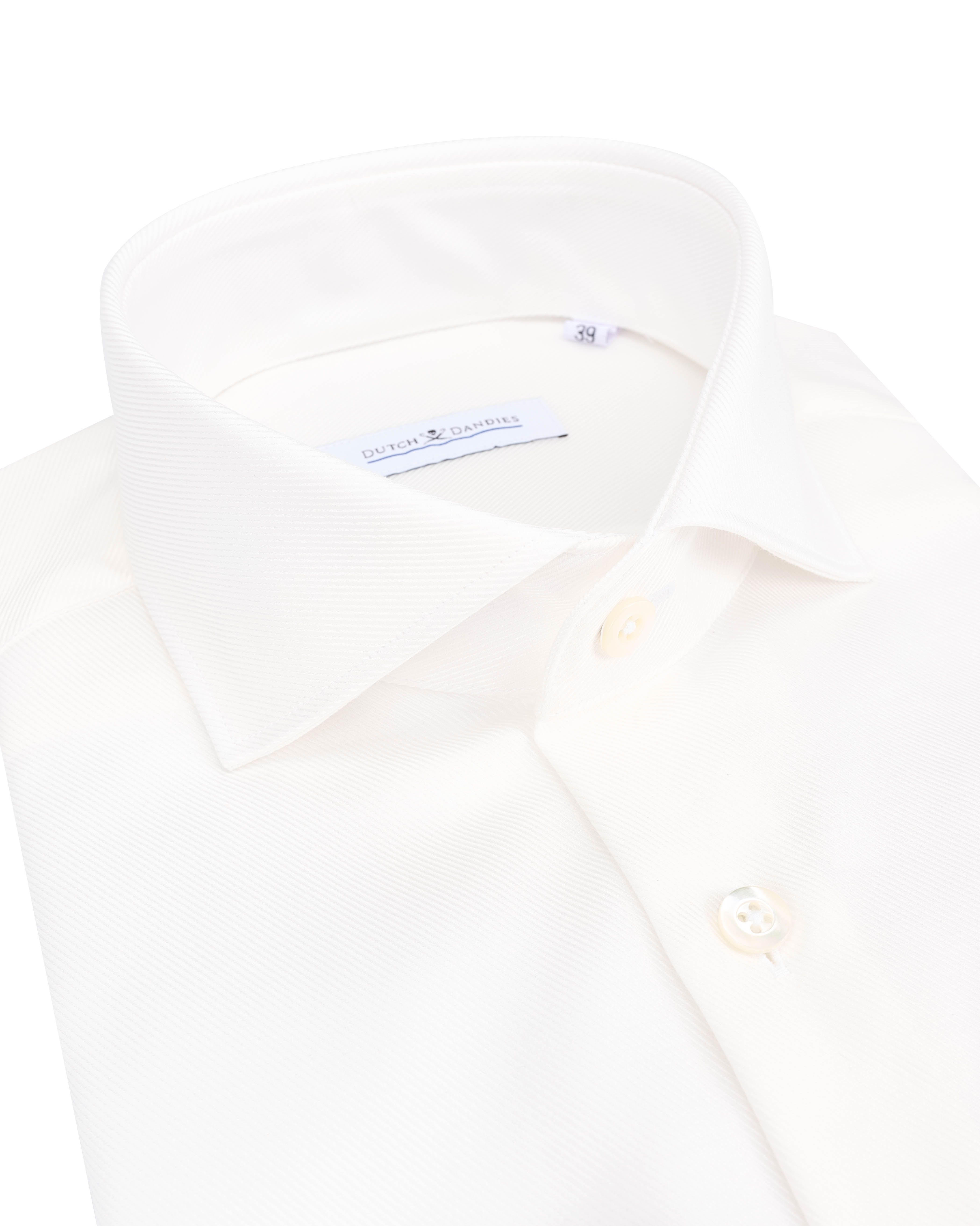 Dutch Dandies Trouw Overhemd LM Off White 098796-001-37