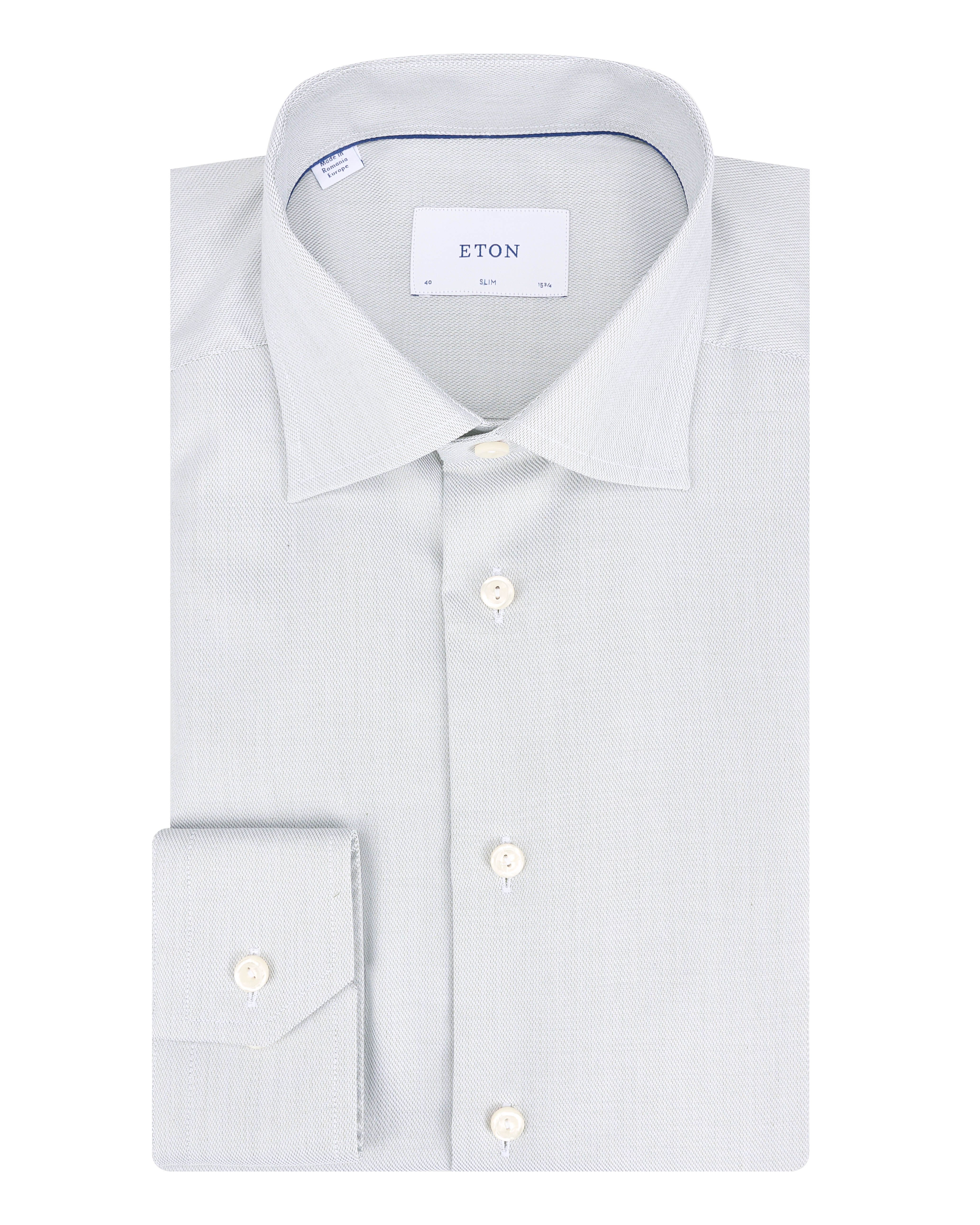 ETON Overhemd LM Groen 099679-001-38