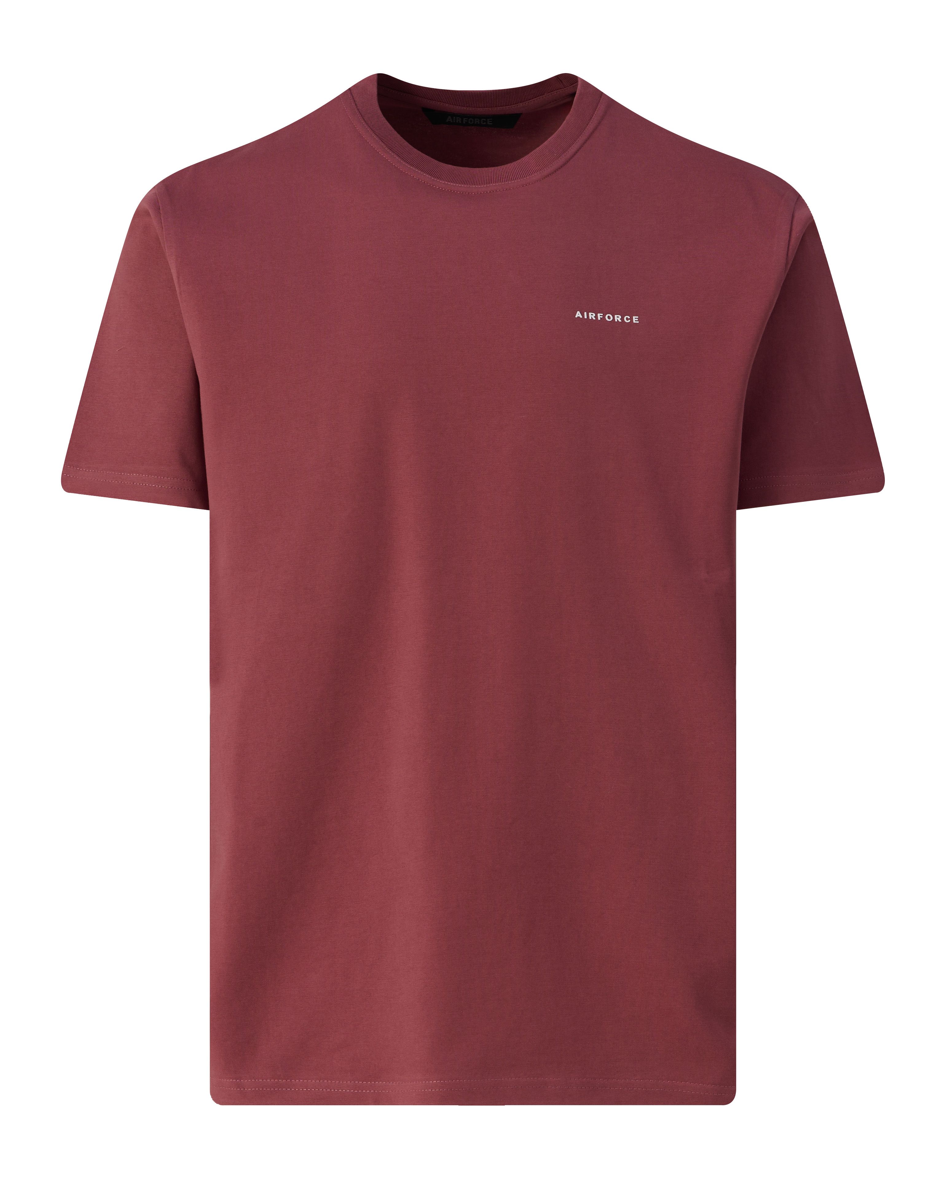 Airforce T-shirt KM Donker rood 101048-001-L