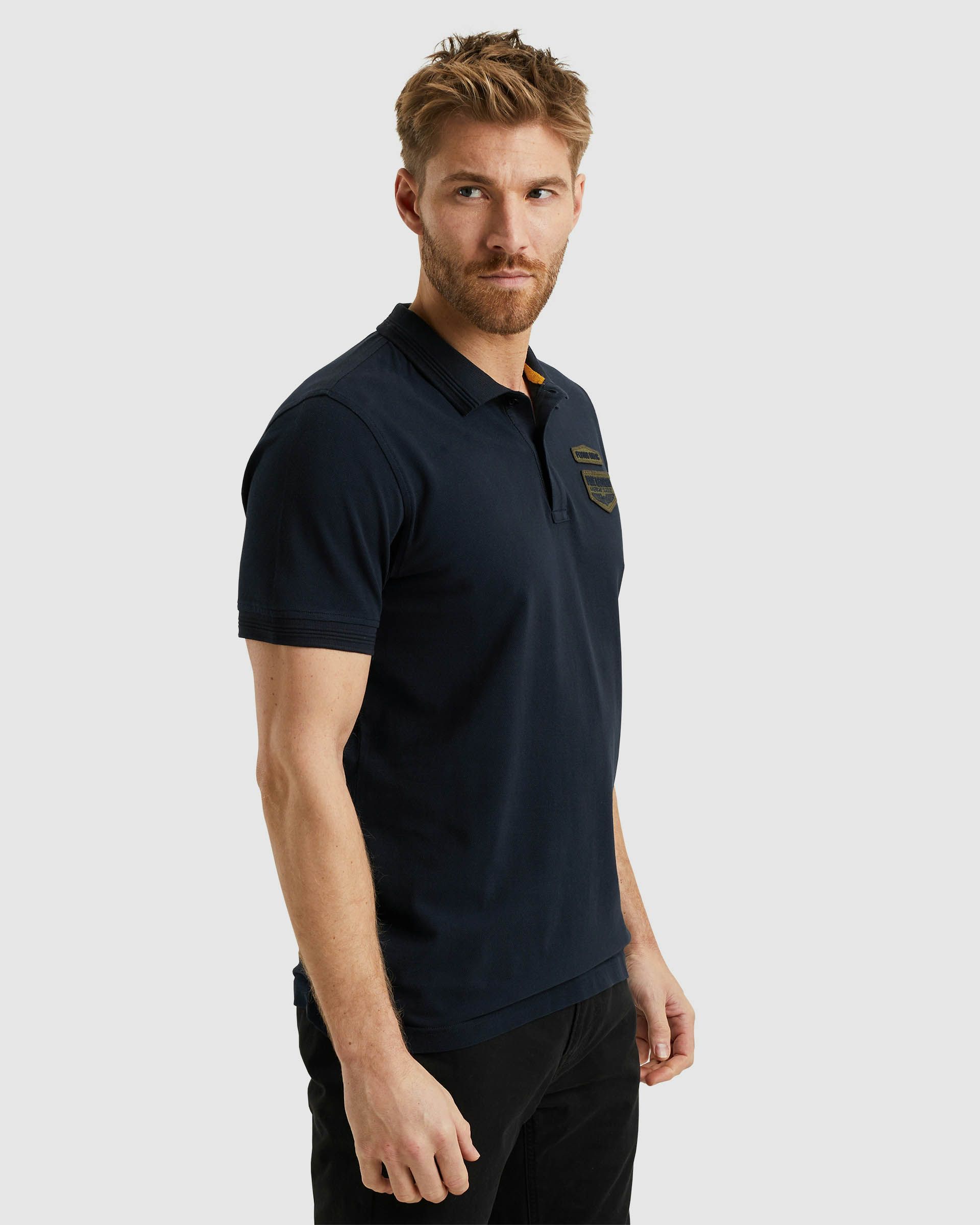 PME Legend Polo KM Blauw 101345-001-L