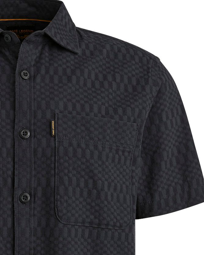 PME Legend Casual Overhemd KM Blauw 101457-001-L