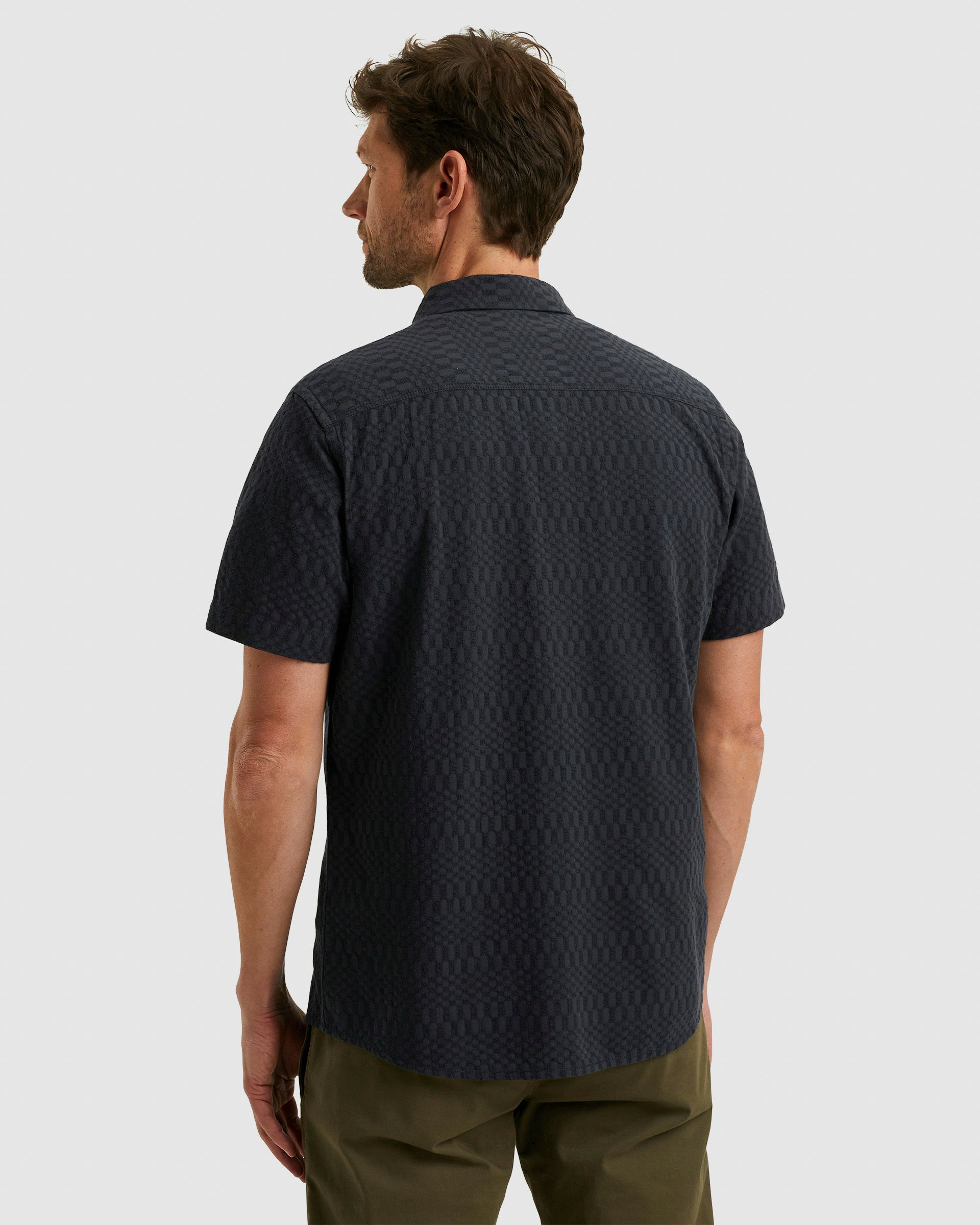 PME Legend Casual Overhemd KM Blauw 101457-001-L